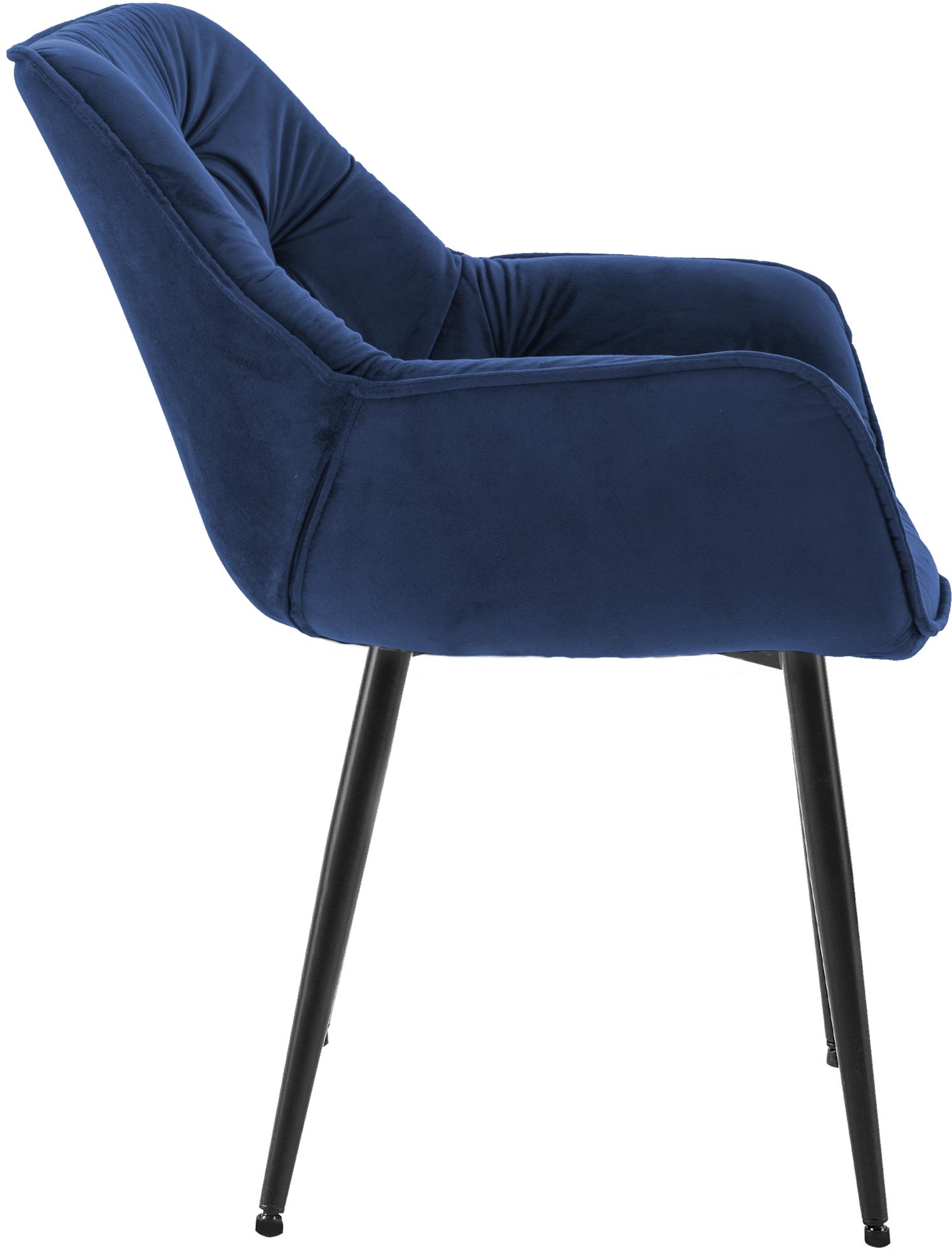 Lot de 2 chaises Tanna velours