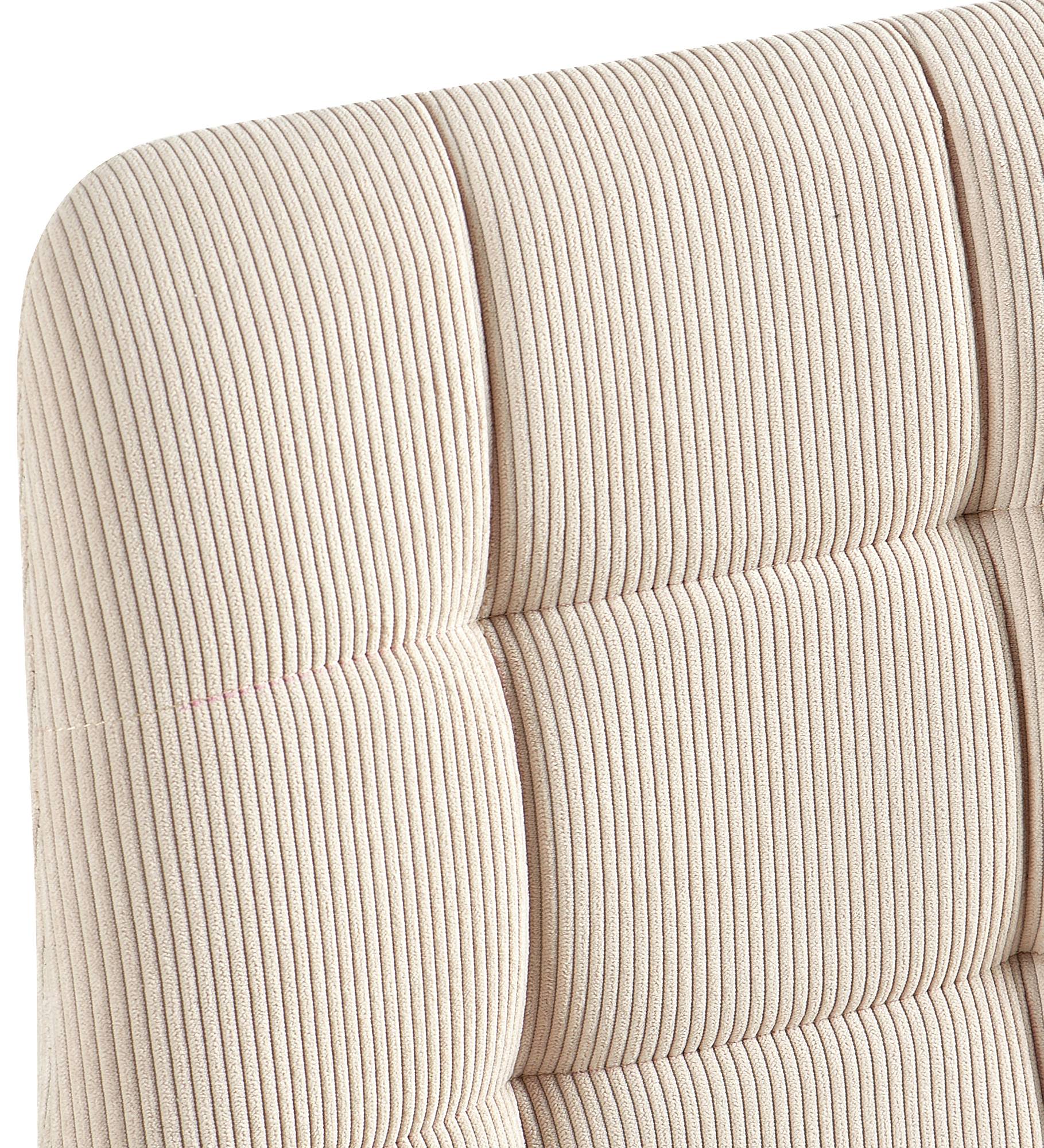 Lot de 2 chaises de salle a manger Antibes en velours cotele