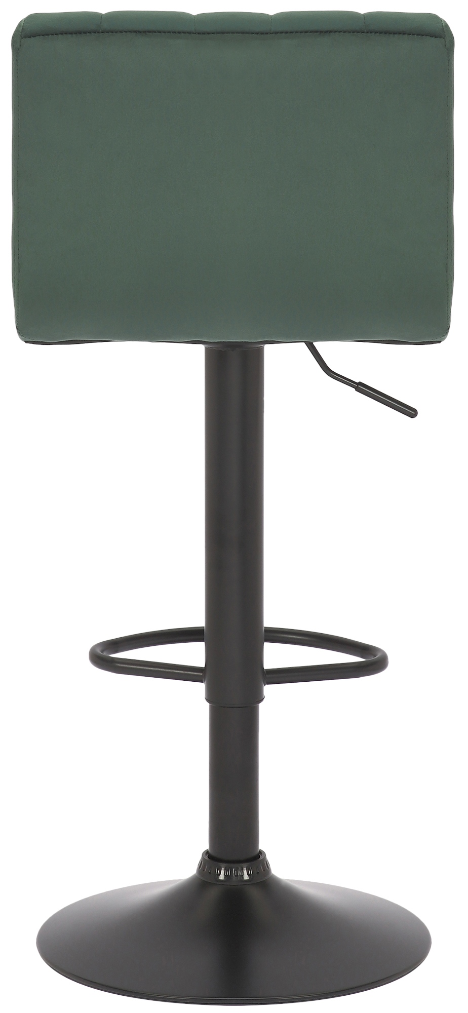 Tabouret de bar Jamie en Velours avec Piètement trompette en Métal