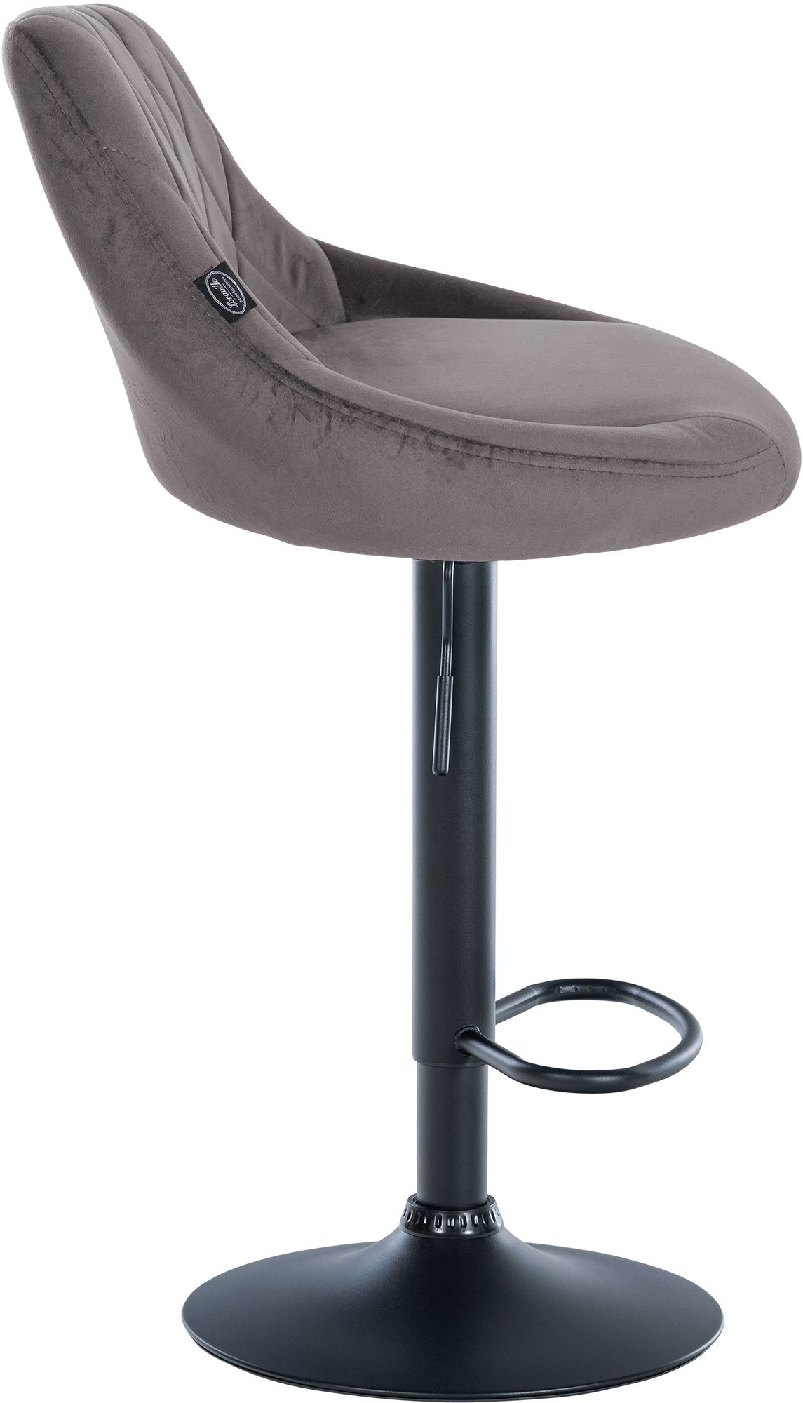 Lot de 2 tabourets de bar Lazio velours