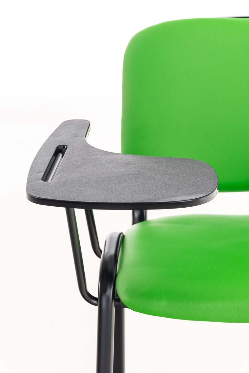 Chaise Ken en similicuir avec tablette rabattable