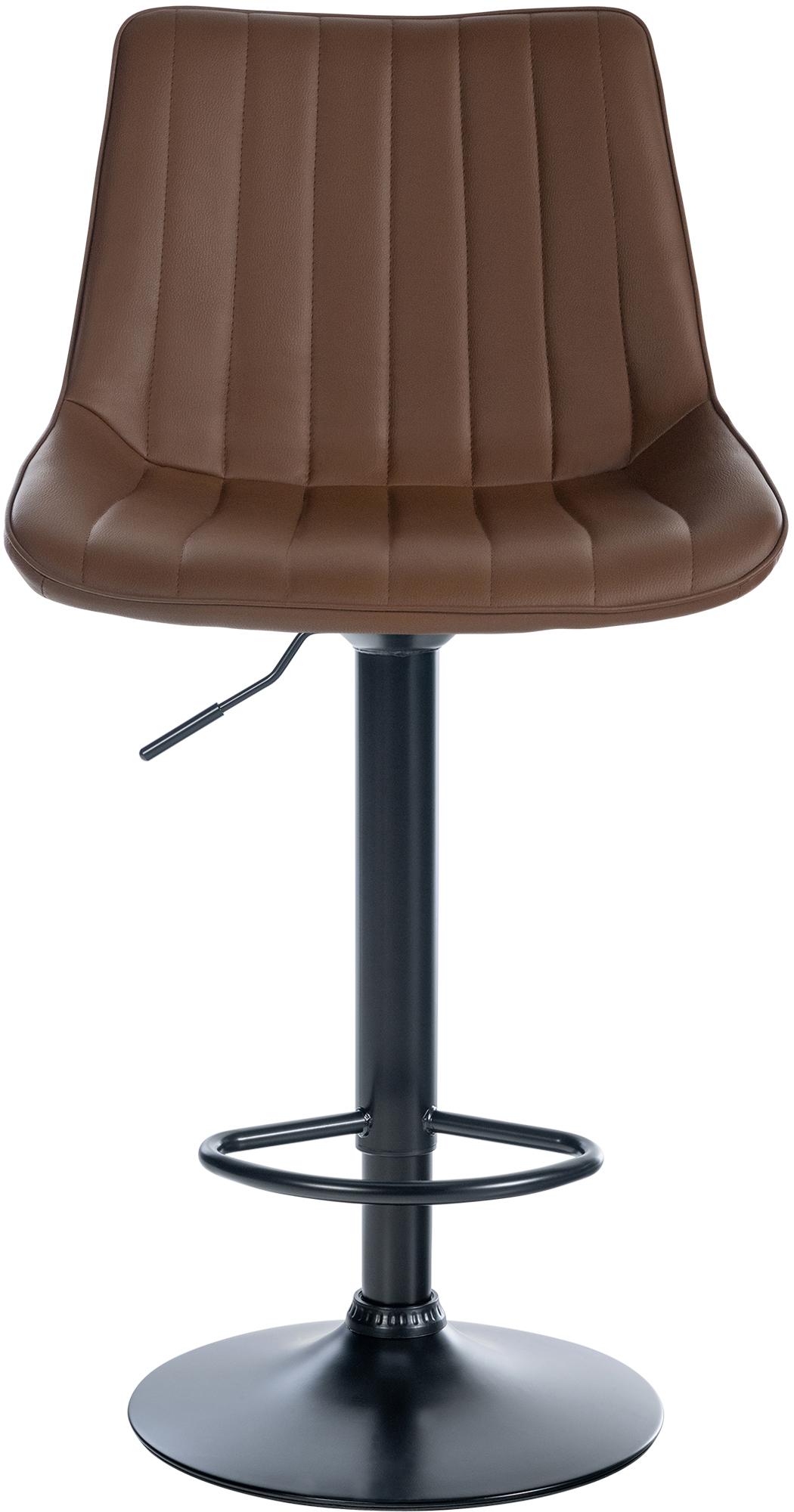 Tabouret de bar Toni en Similicuir Pied en Métal réglable pivotant