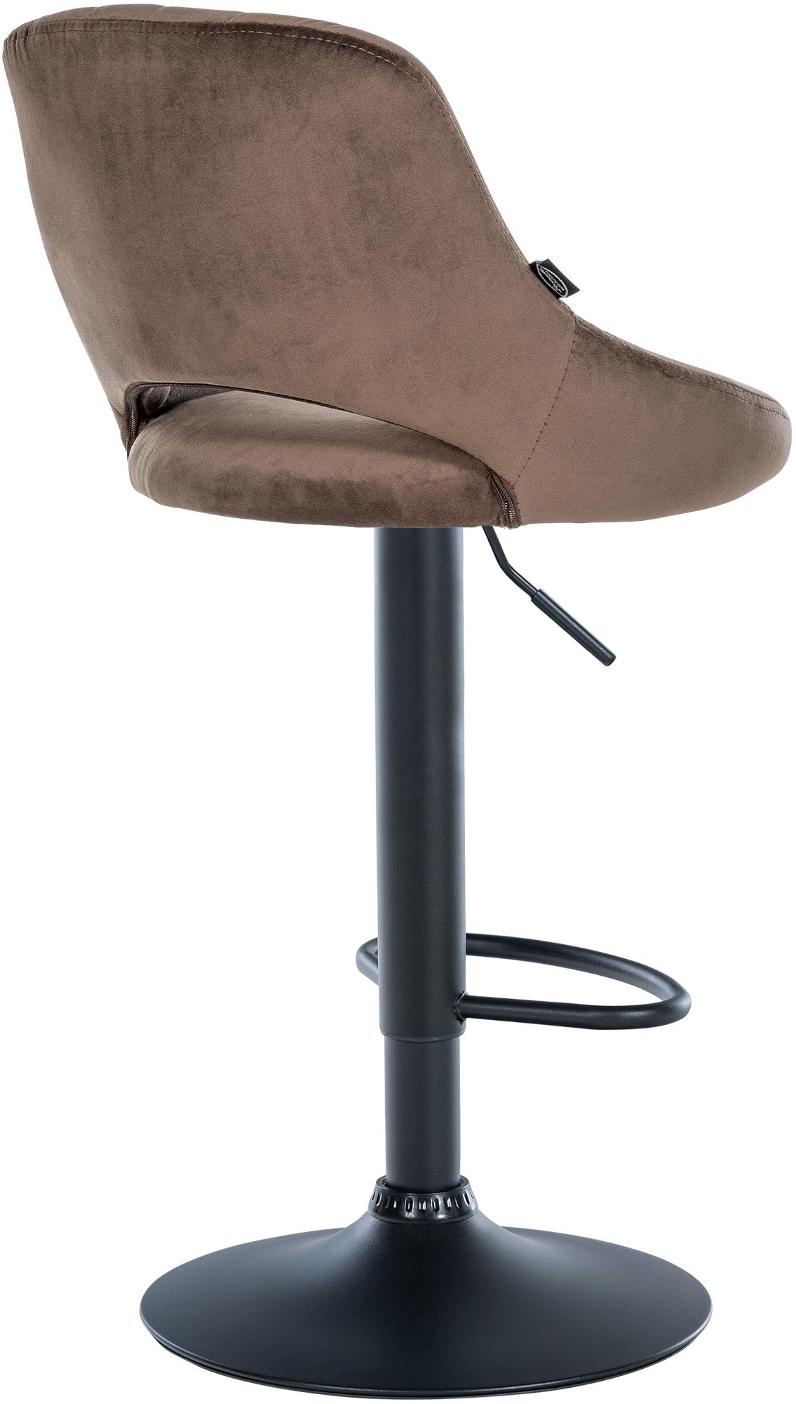 Lot de 2 tabourets de bar Milet en velours