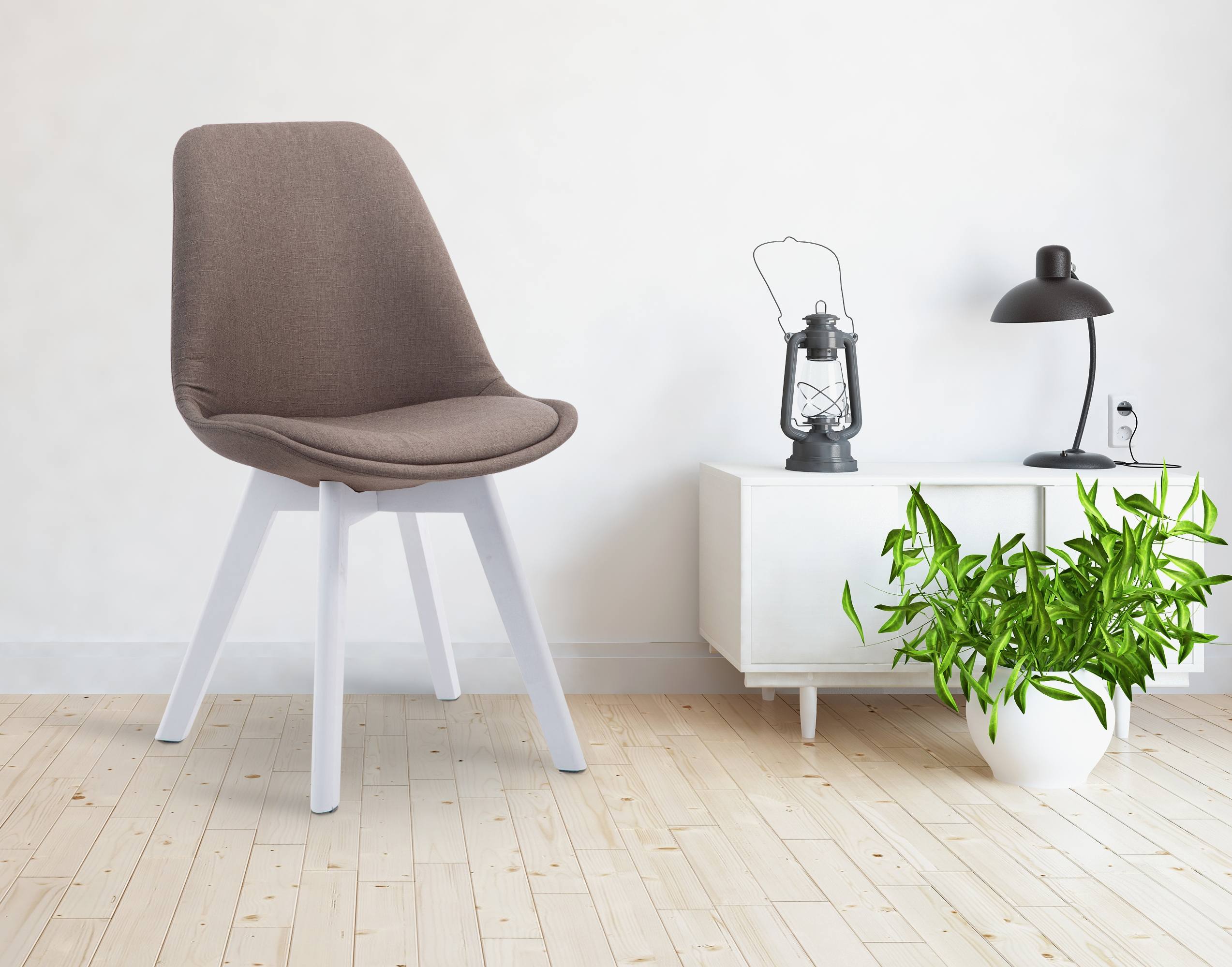 Chaise de visiteur Borneo V2 tissu