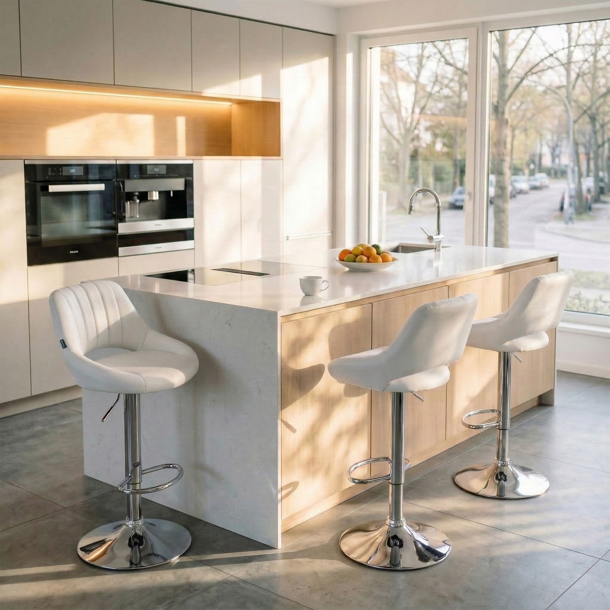 Tabouret de bar Milet en similicuir