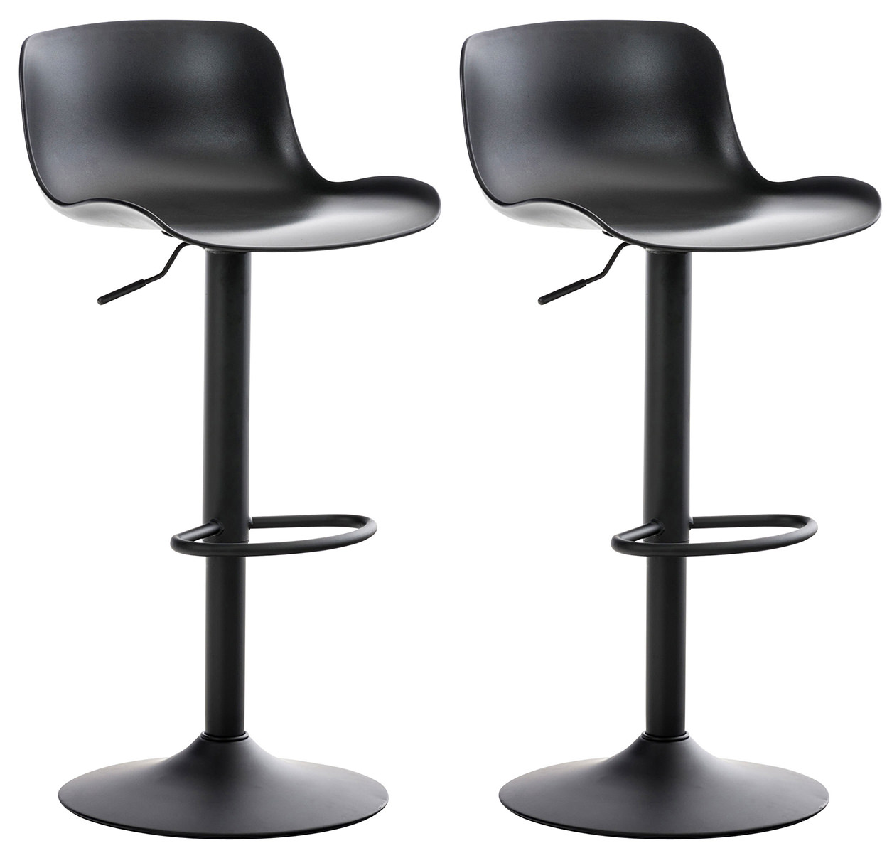 Lot de 2 tabourets de bar Almada en Plastique