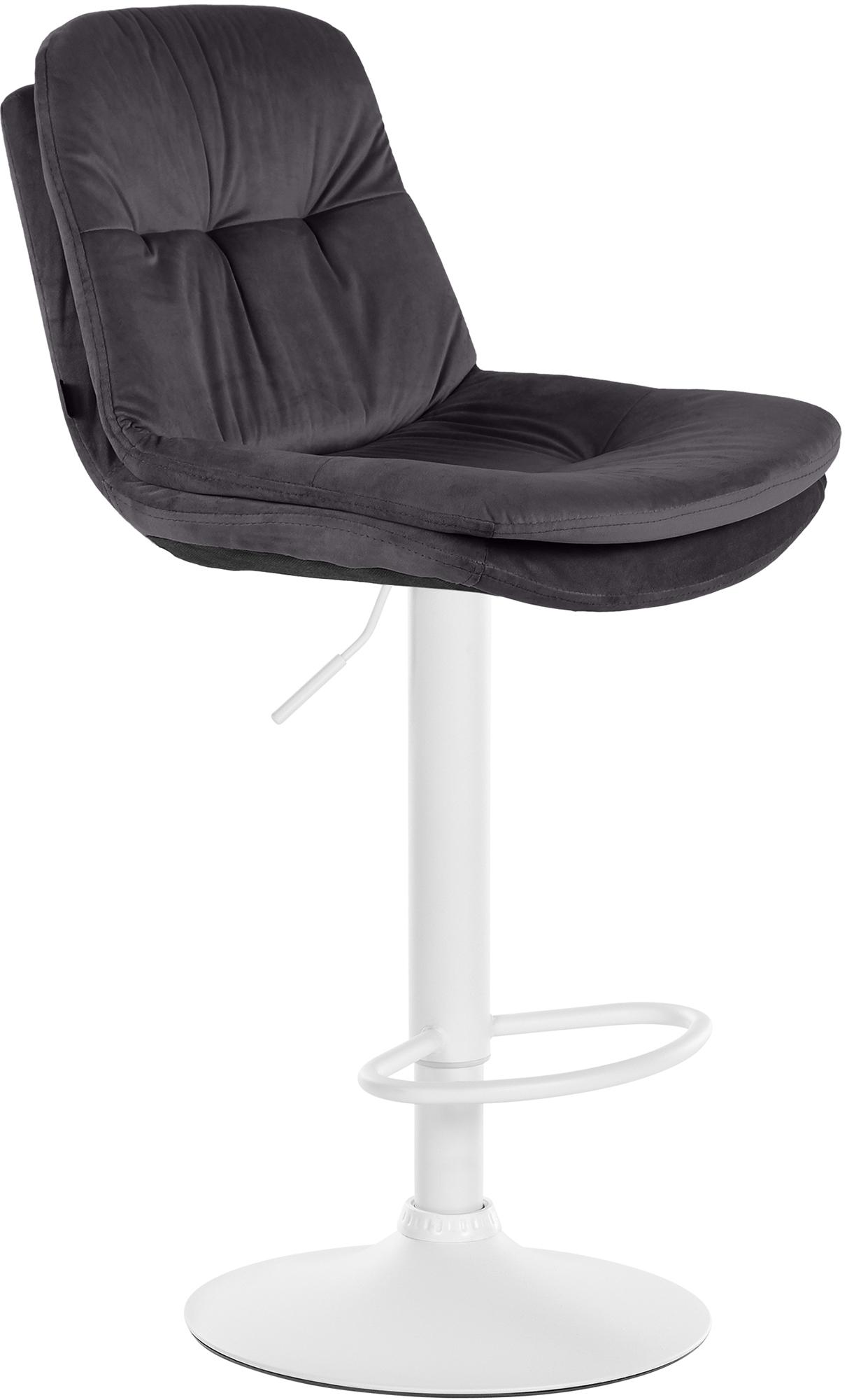 Tabouret de bar Laurel velours