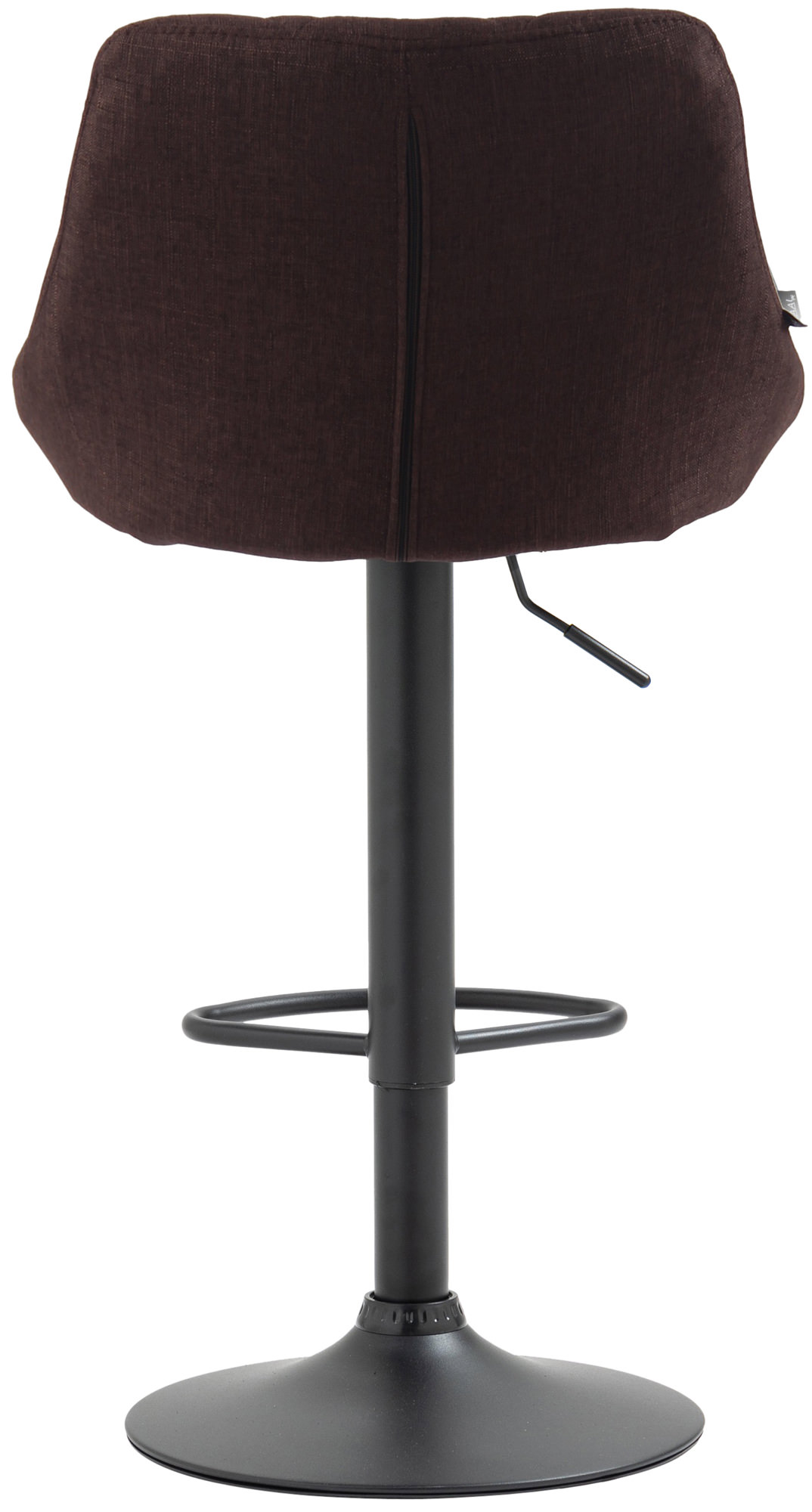 Tabouret de bar Lazio en Tissu Hauteur réglable siège pivotant