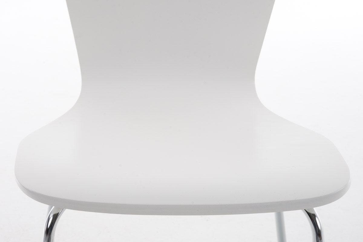 Lot de 2 chaises visiteur Aaron Blanc