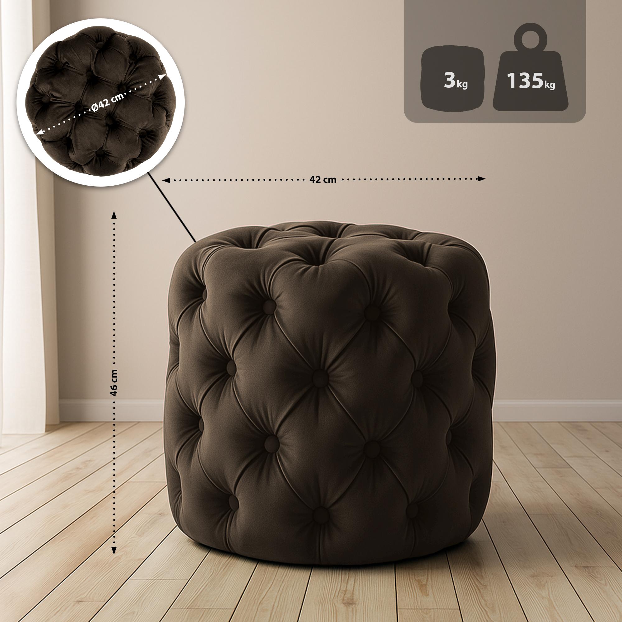 Tabouret Drancy Velours