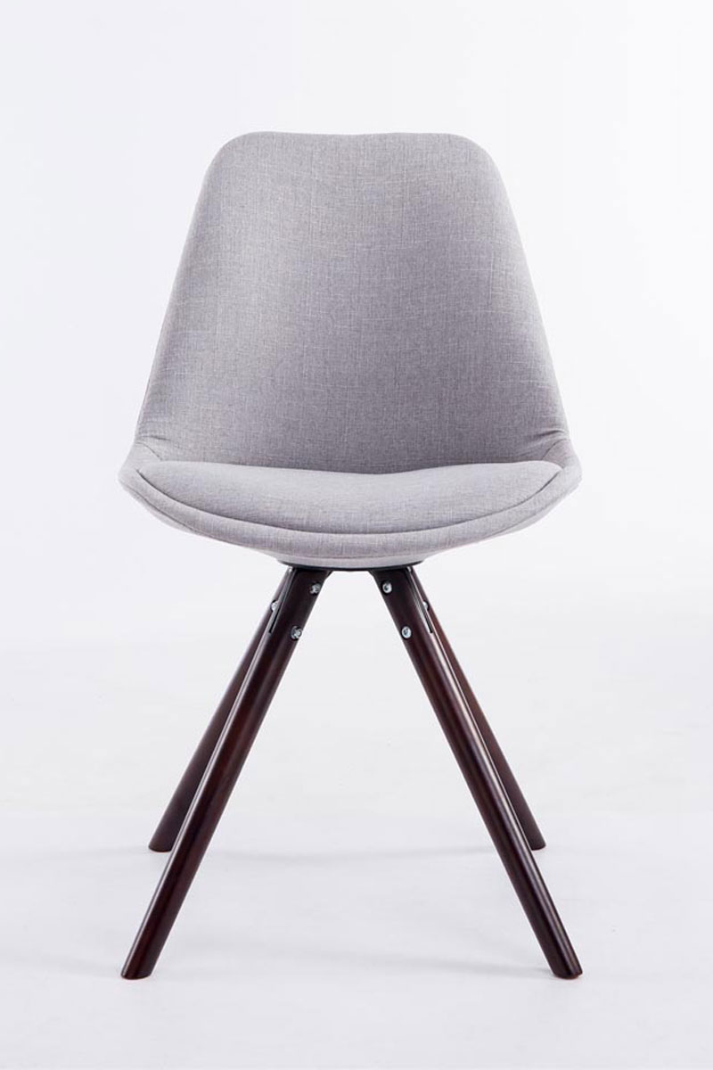 Chaise Toulouse tissu pieds ronds