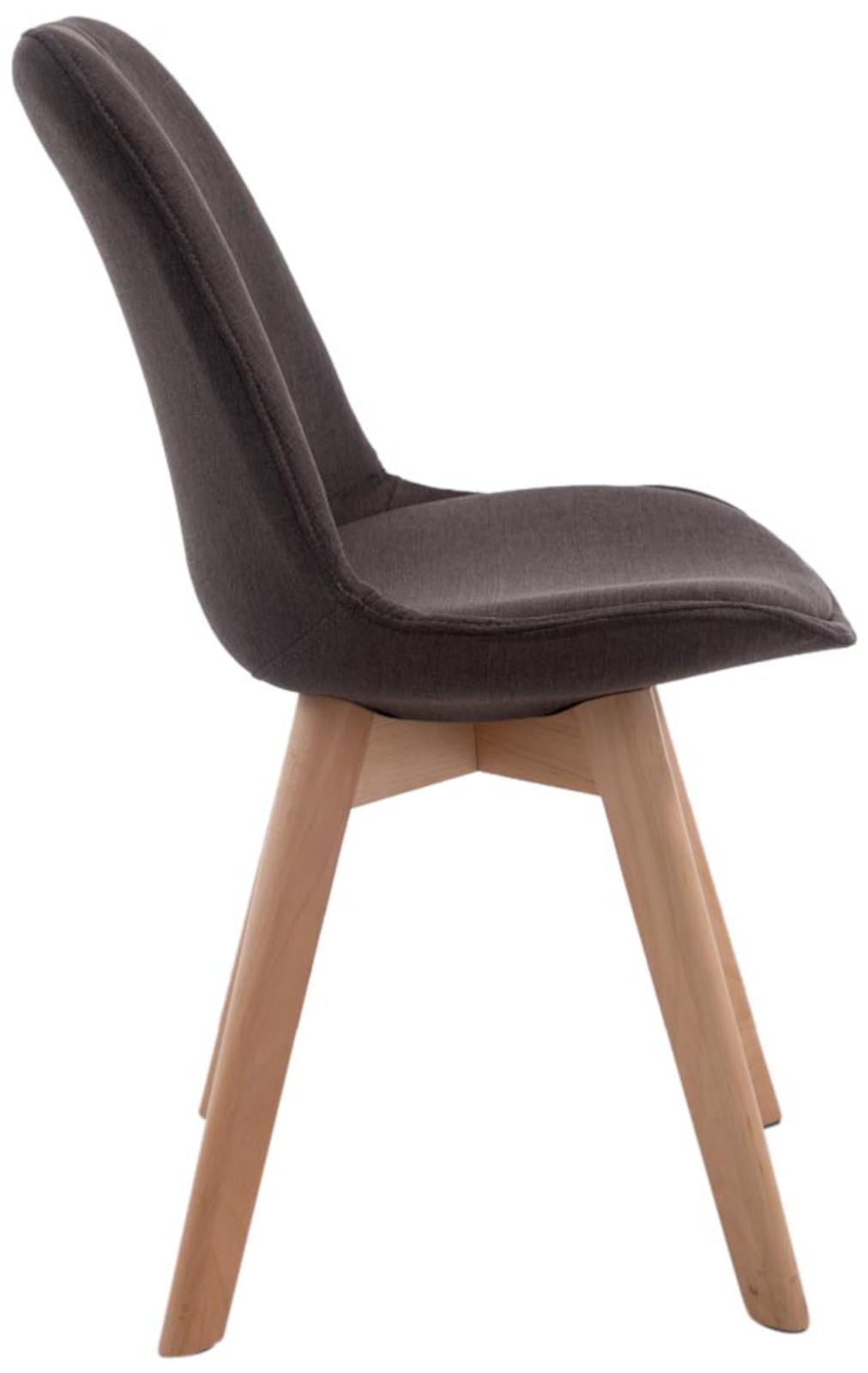 Lot de 4 chaises de salle à manger Borneo V2 en Tissu