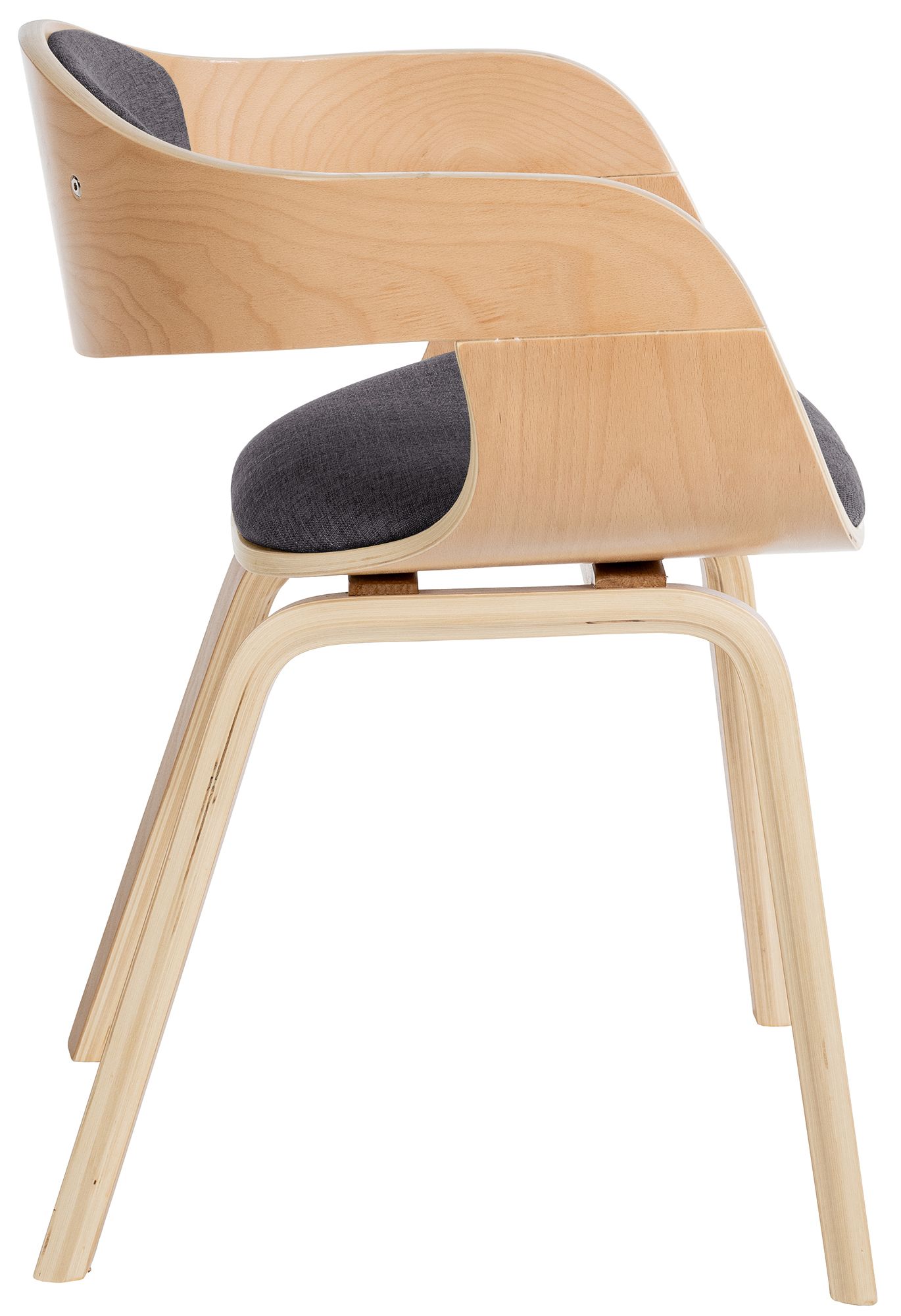 Chaise retro Kingston en tissu