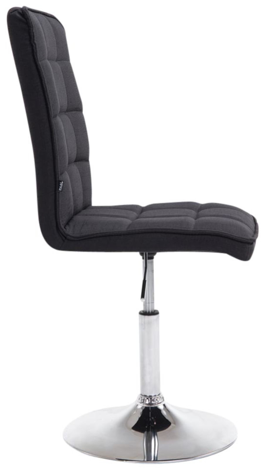 Lot de 2 chaises de salle à manger Peking V2 en tissu avec pied trompette