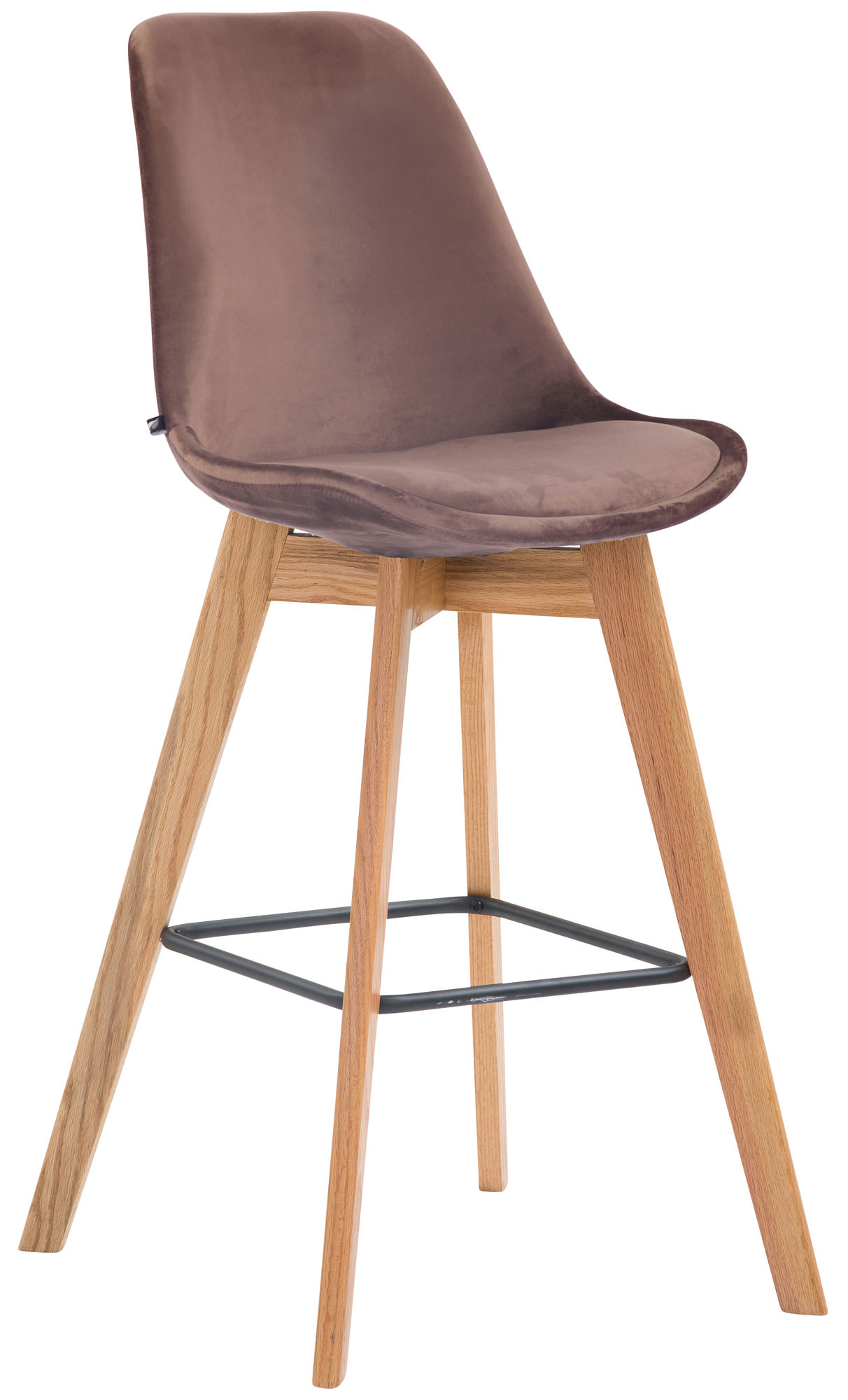 Tabouret de bar Metz en velours