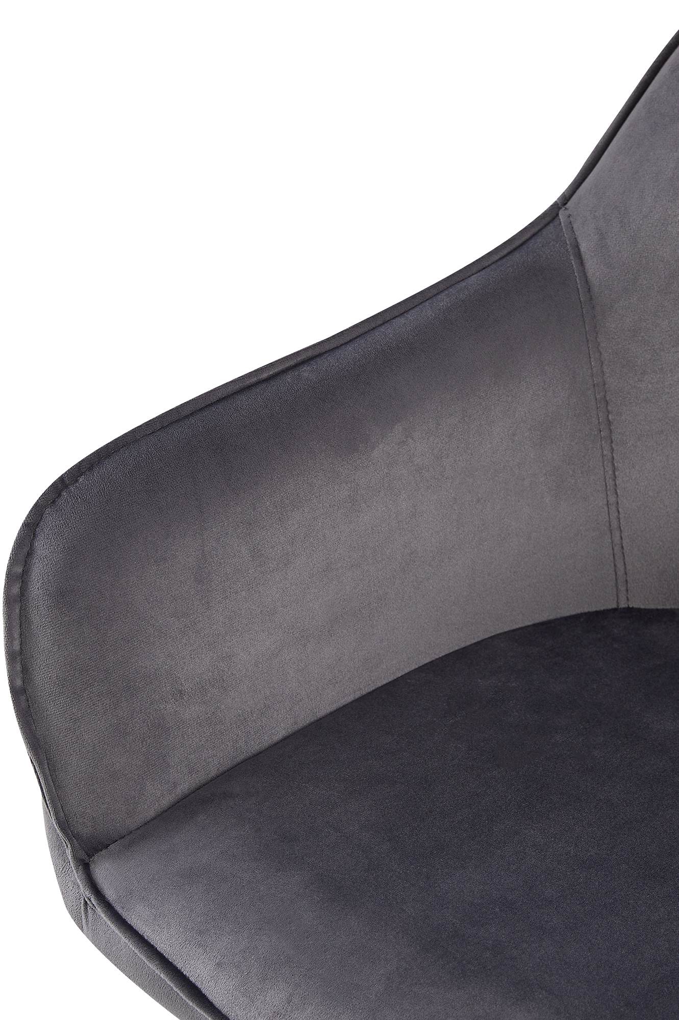 Lot de 2 chaises de salle à manger Boise velours