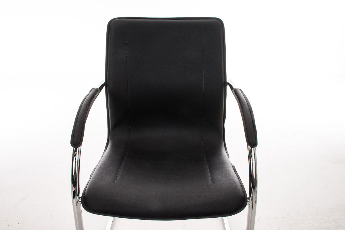 Chaise de visiteur Melina en similicuir