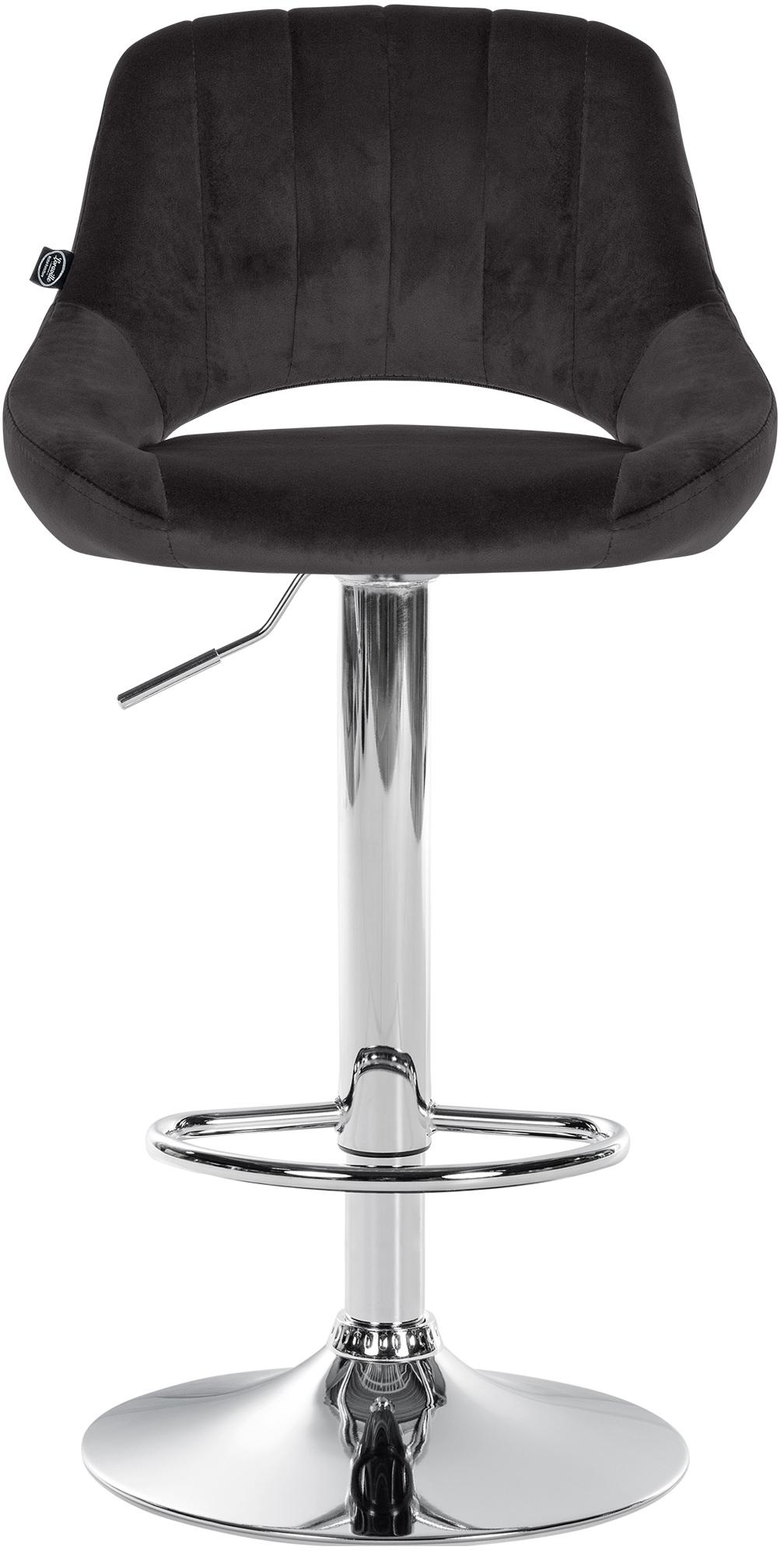 Lot de 2 tabourets de bar Milet en velours