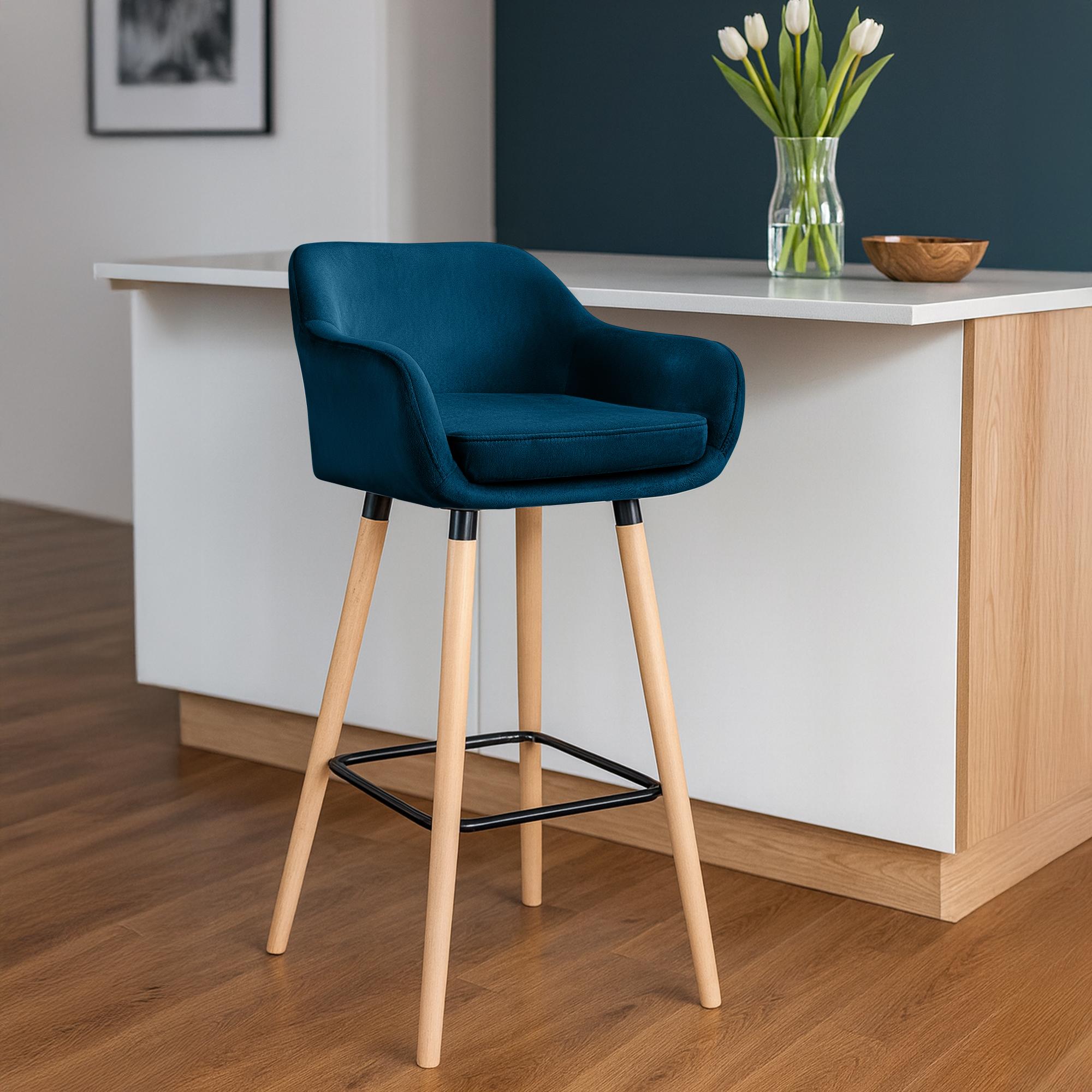 Tabouret de Bar Grant Velours