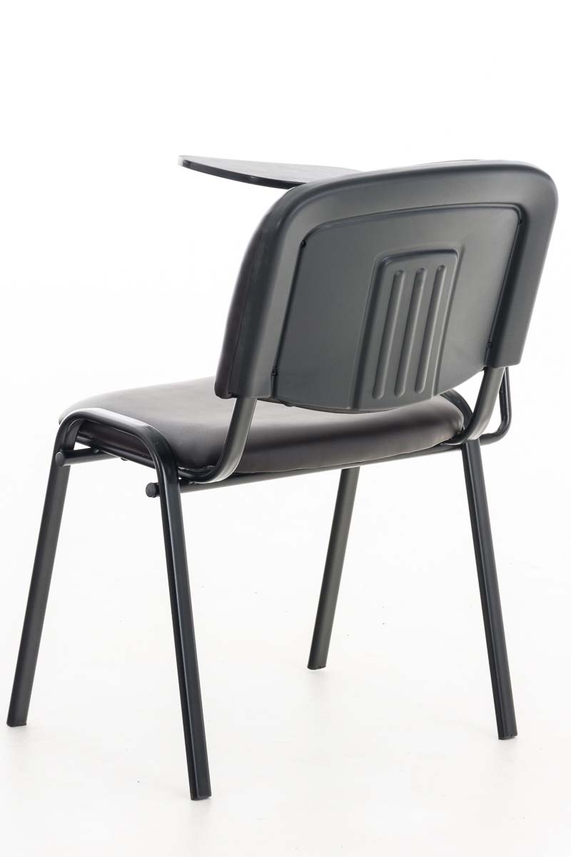 Chaise Ken en similicuir avec tablette rabattable