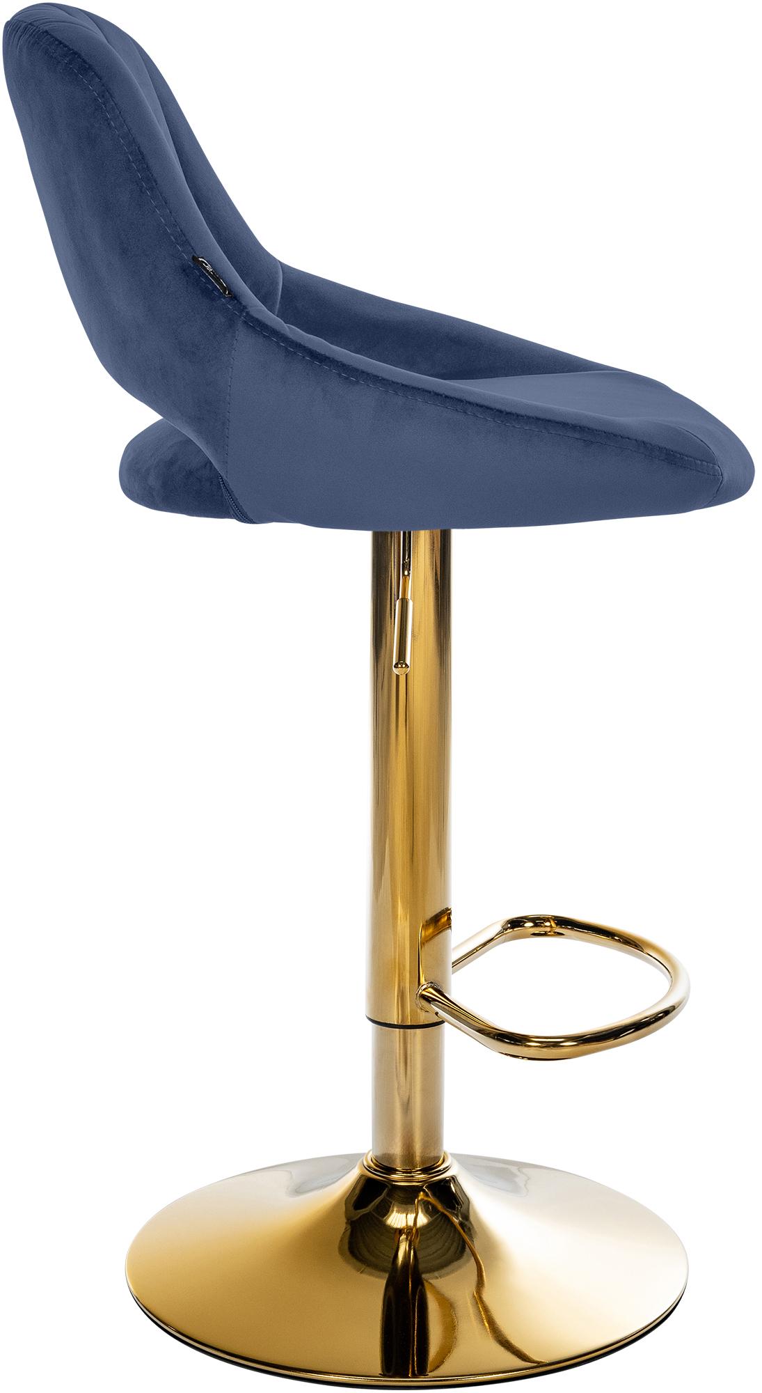 Tabouret de bar Milet en velours