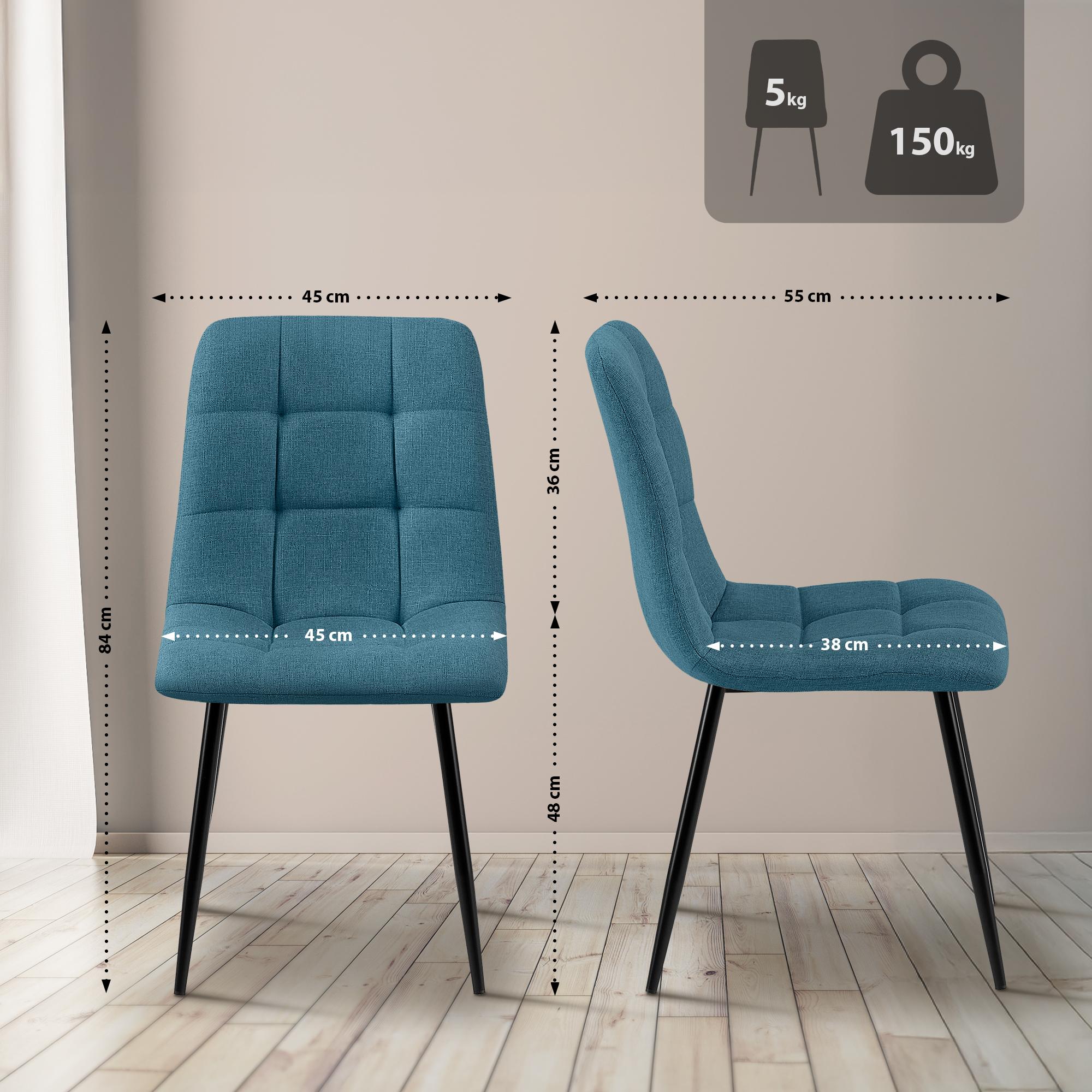 Lot de 4 chaises de salle à manger Tilde