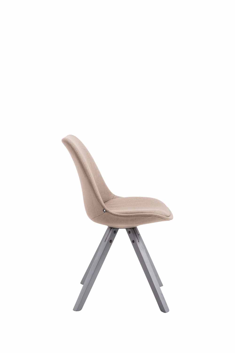 Chaise Toulouse tissu piétement en forme carrée