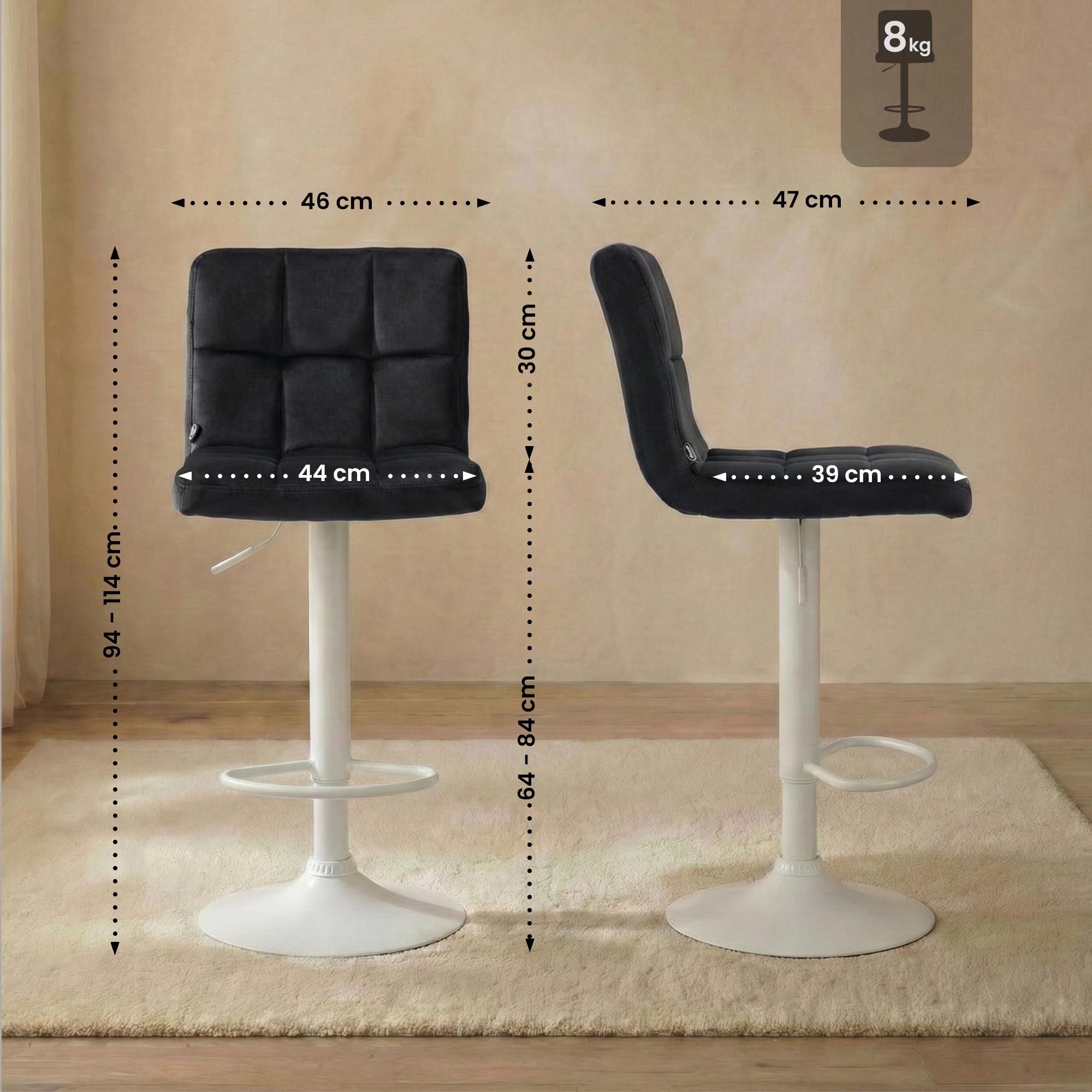 Tabouret de Bar Peru Velours