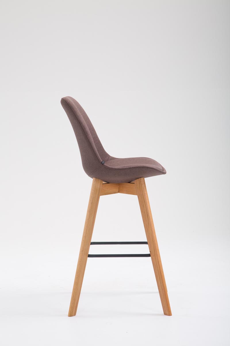 Tabouret de Metz tissu blanc