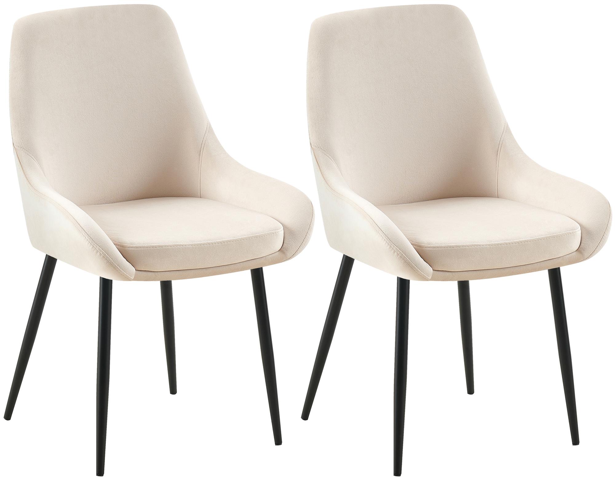 Lot de 2 chaises de salle à manger Elmira