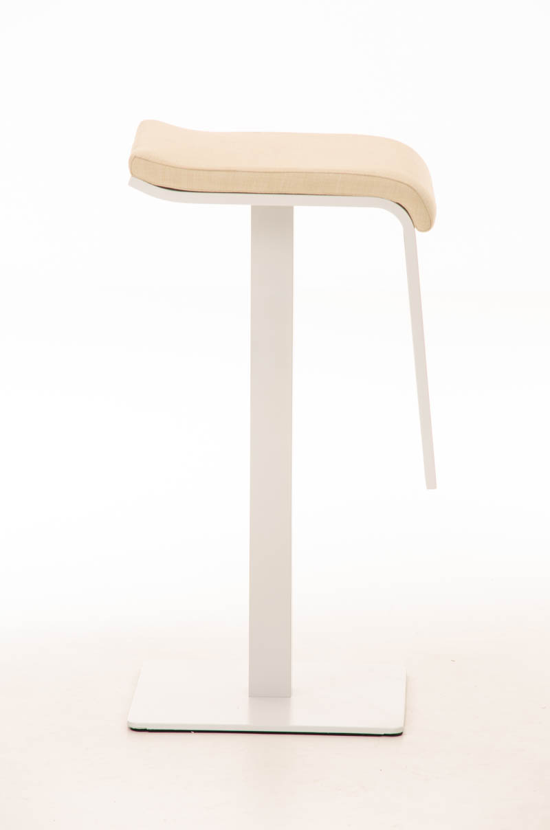 Tabouret de bar Lameng W78 tissu avec pied en métal