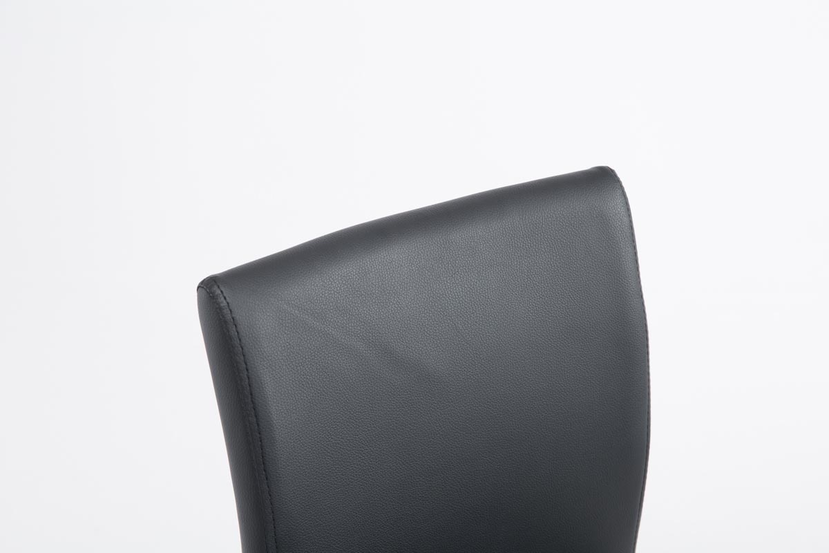Tabouret de bar Köln en similicuir avec pied en métal