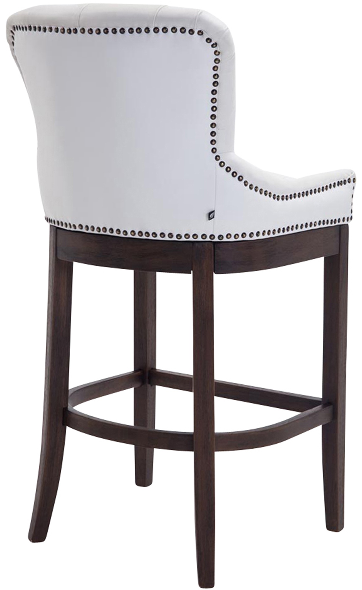 Tabouret de bar Lakewood antique-foncé cuir véritable