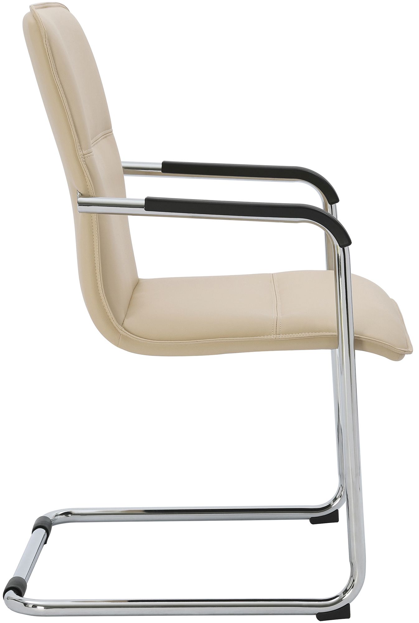 Lot de 2 chaises cantilever Seattle en similicuir
