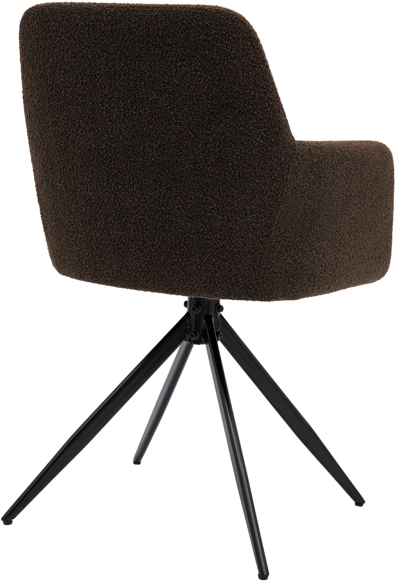 Chaise de salle à manger Olema en tissu bouclette