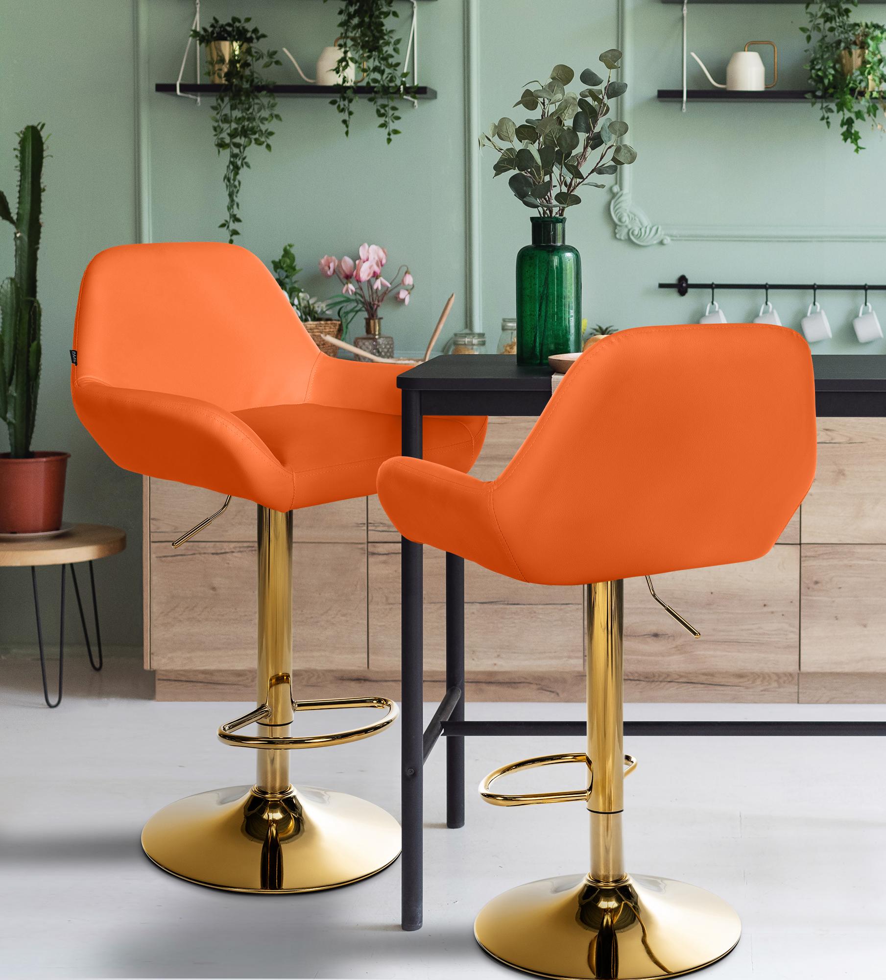 Tabouret de bar Braga Gold similicuir