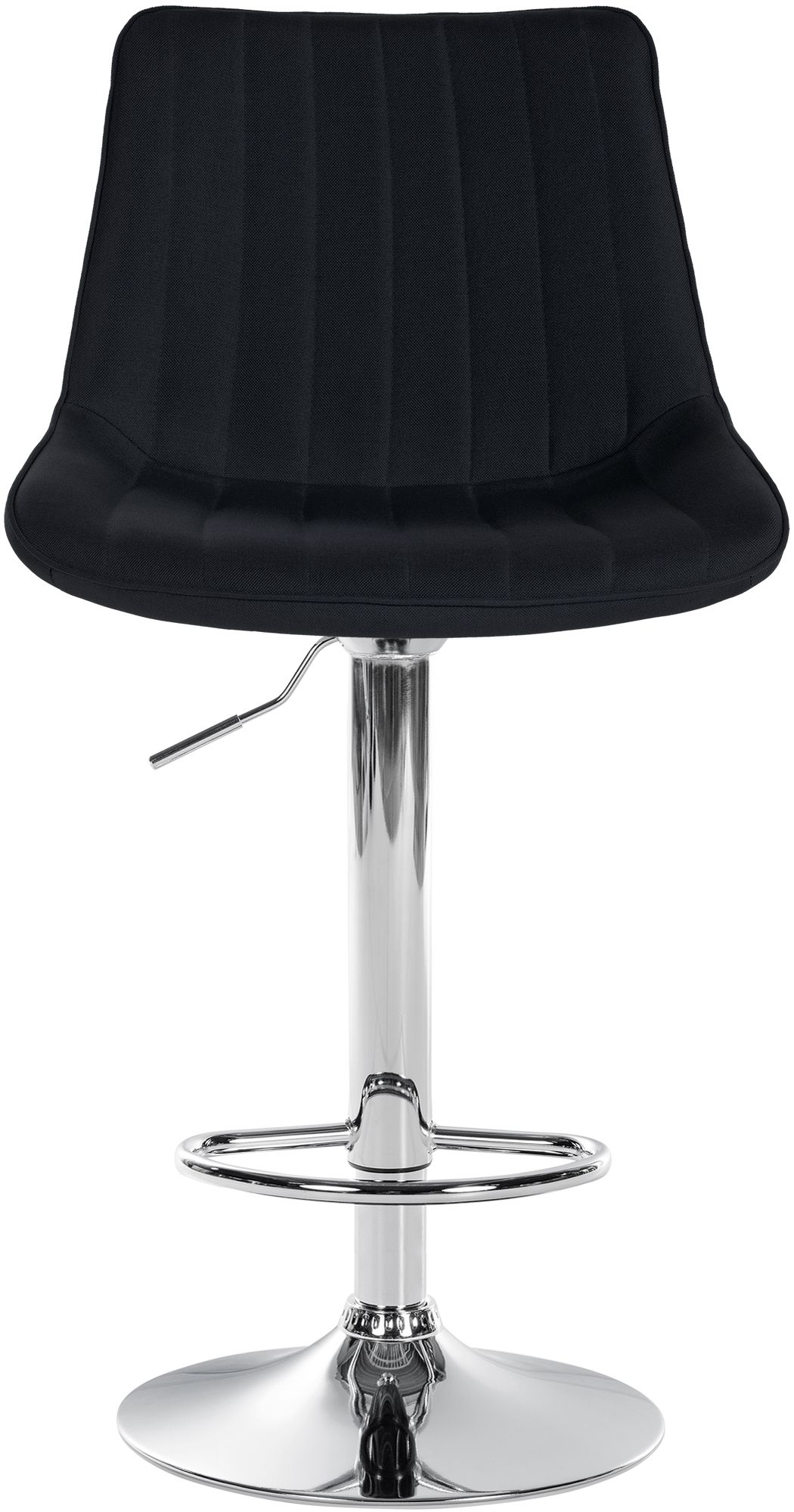 Tabouret de bar Toni en Tissu Pied trompette en Métal