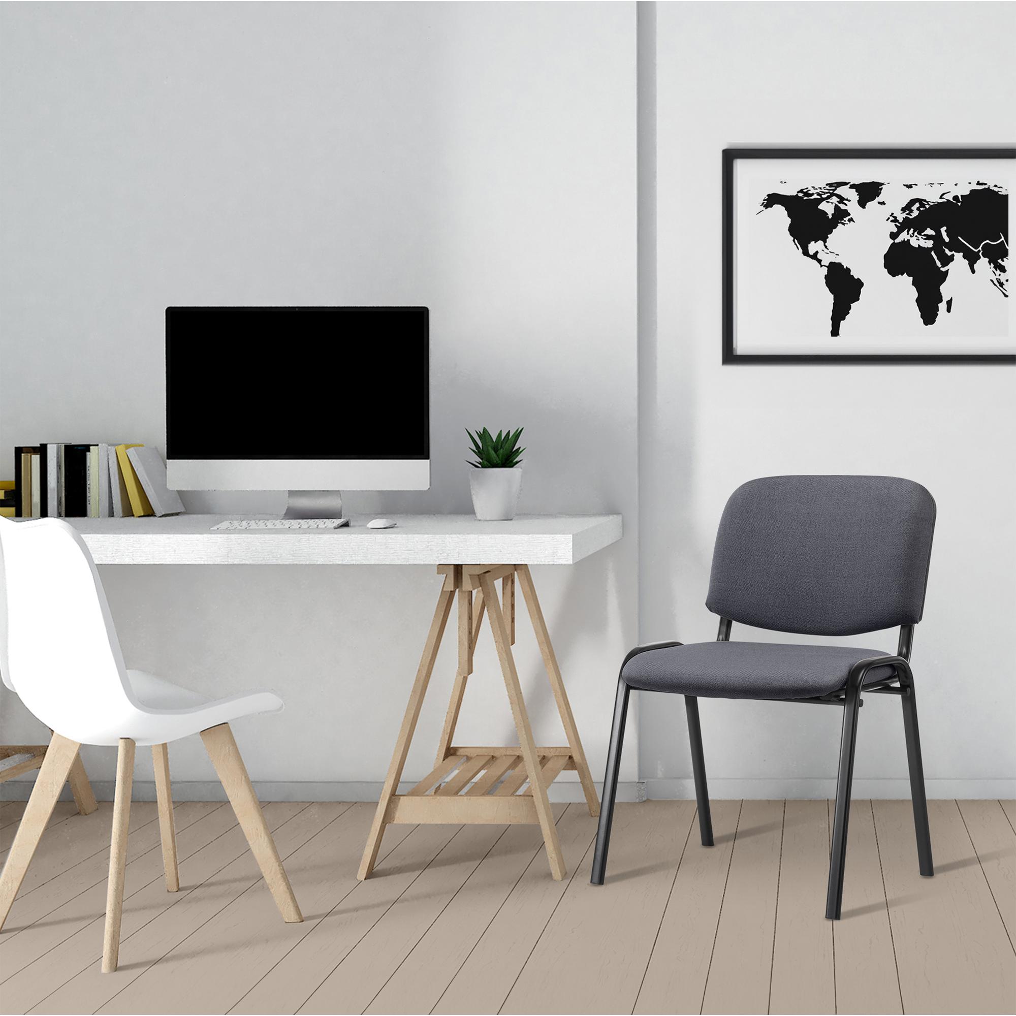 Chaise visiteur Ken tissu