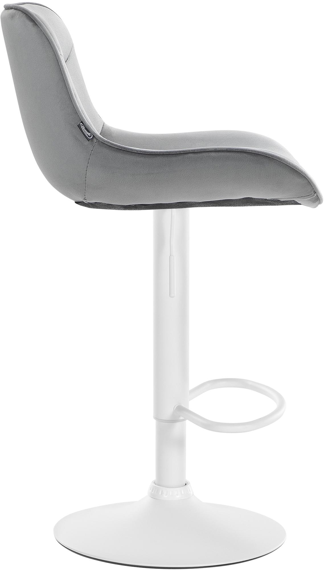 Tabouret de bar Vonore velours