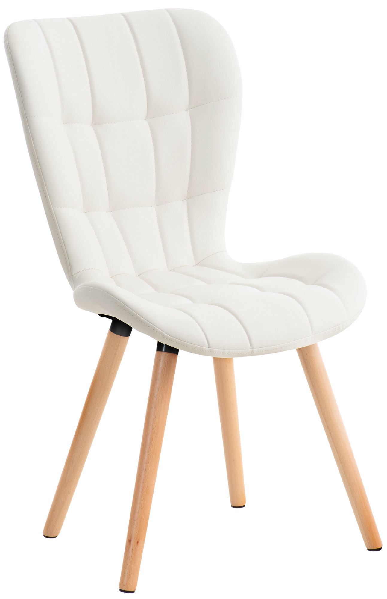Chaise de salle à manger Elda en similicuir