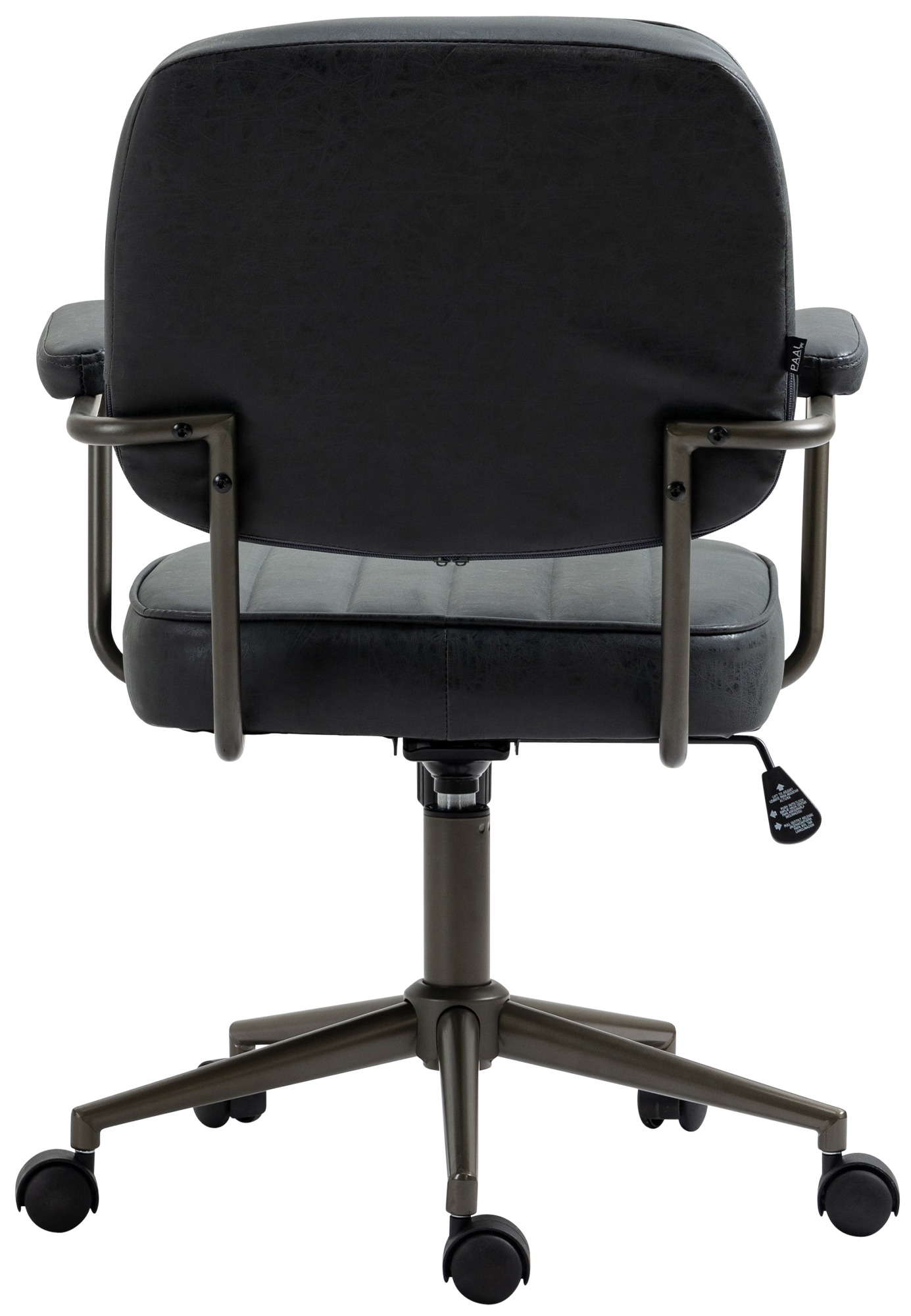 Fauteuil de bureau Retro Natrona en Similicuir ajustable et pivotant