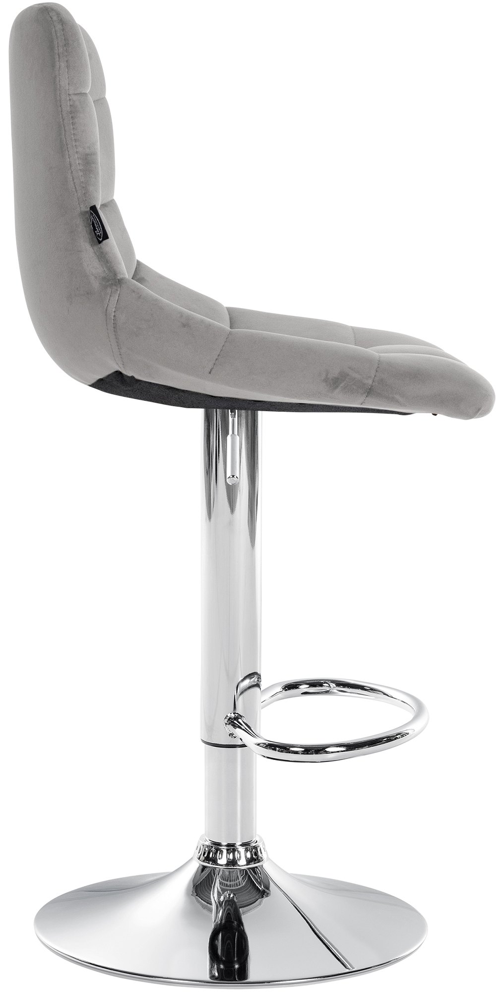 Lot de 2 tabourets de bar Jerry velours