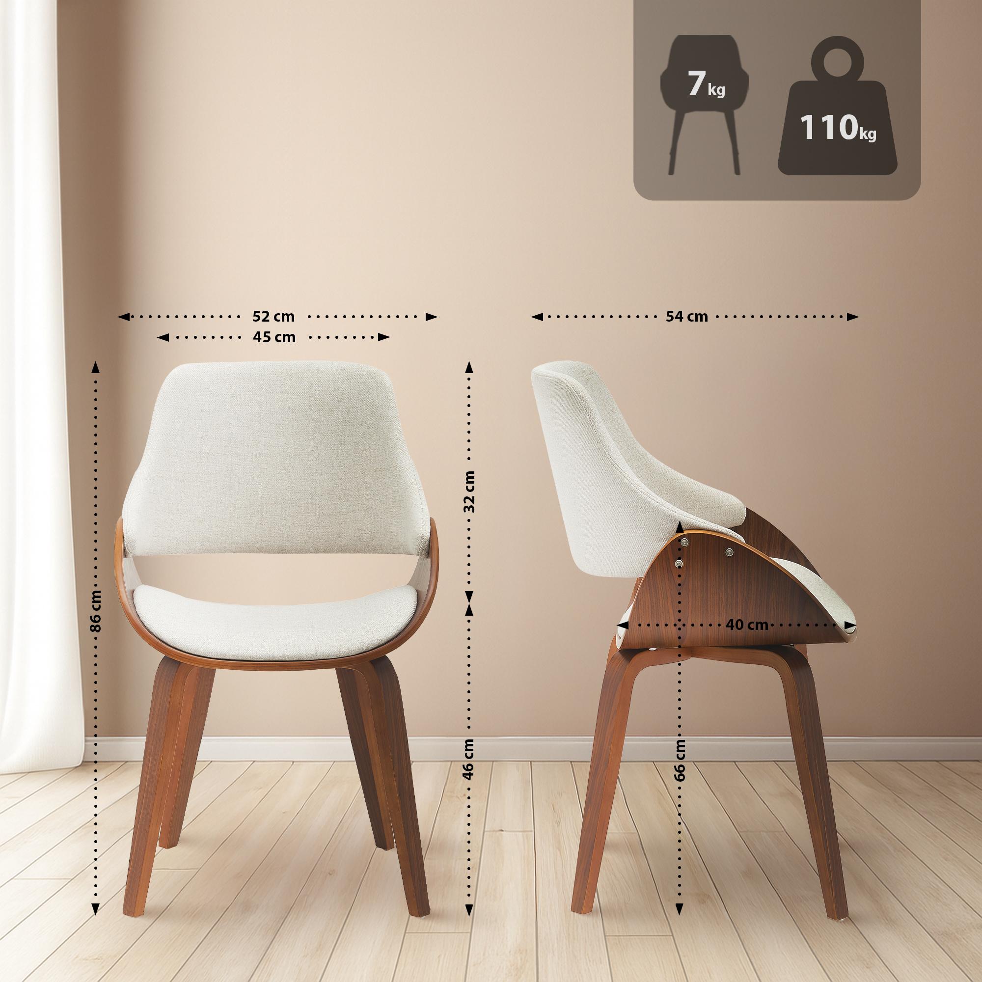 Lot de 2 chaises de salle à manger Vangale