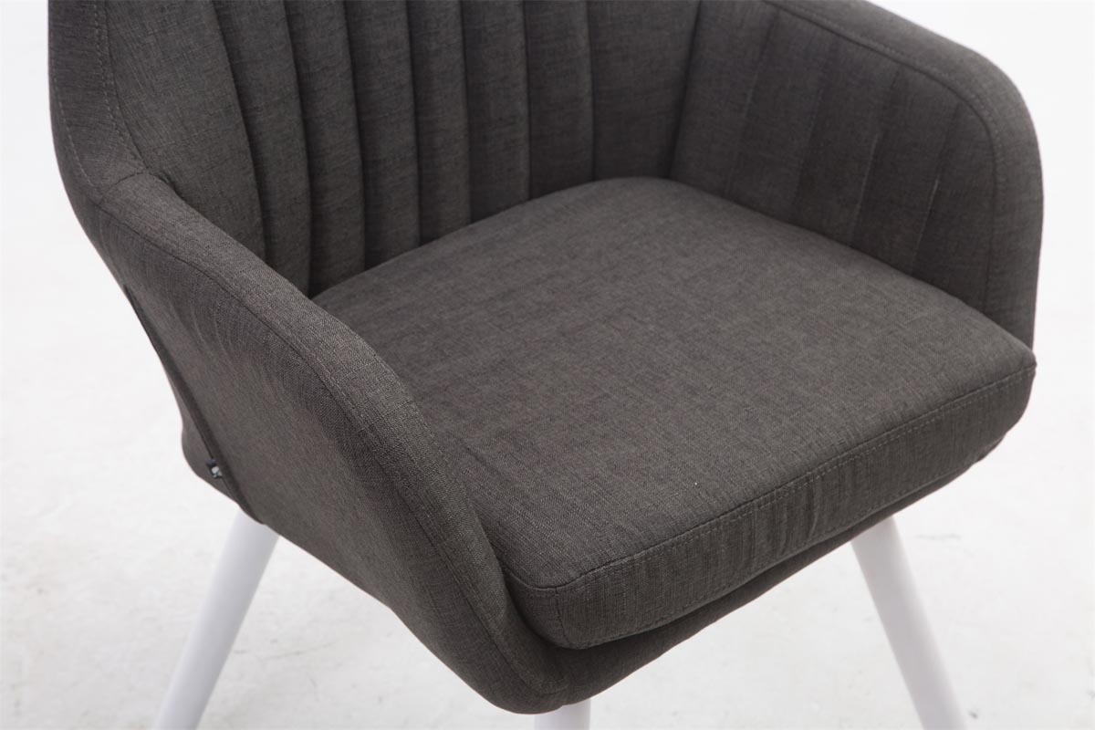 Chaise De Salle à Manger Florian En Tissu Avec Piètement En Bois