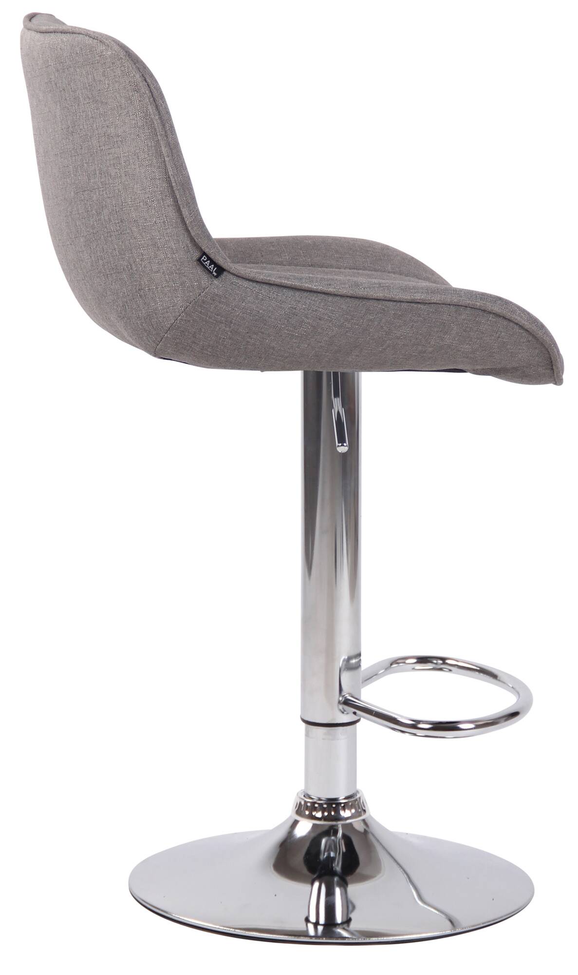 Lot de 2 Tabourets de bar Lentini en Tissu Pied trompette en Métal