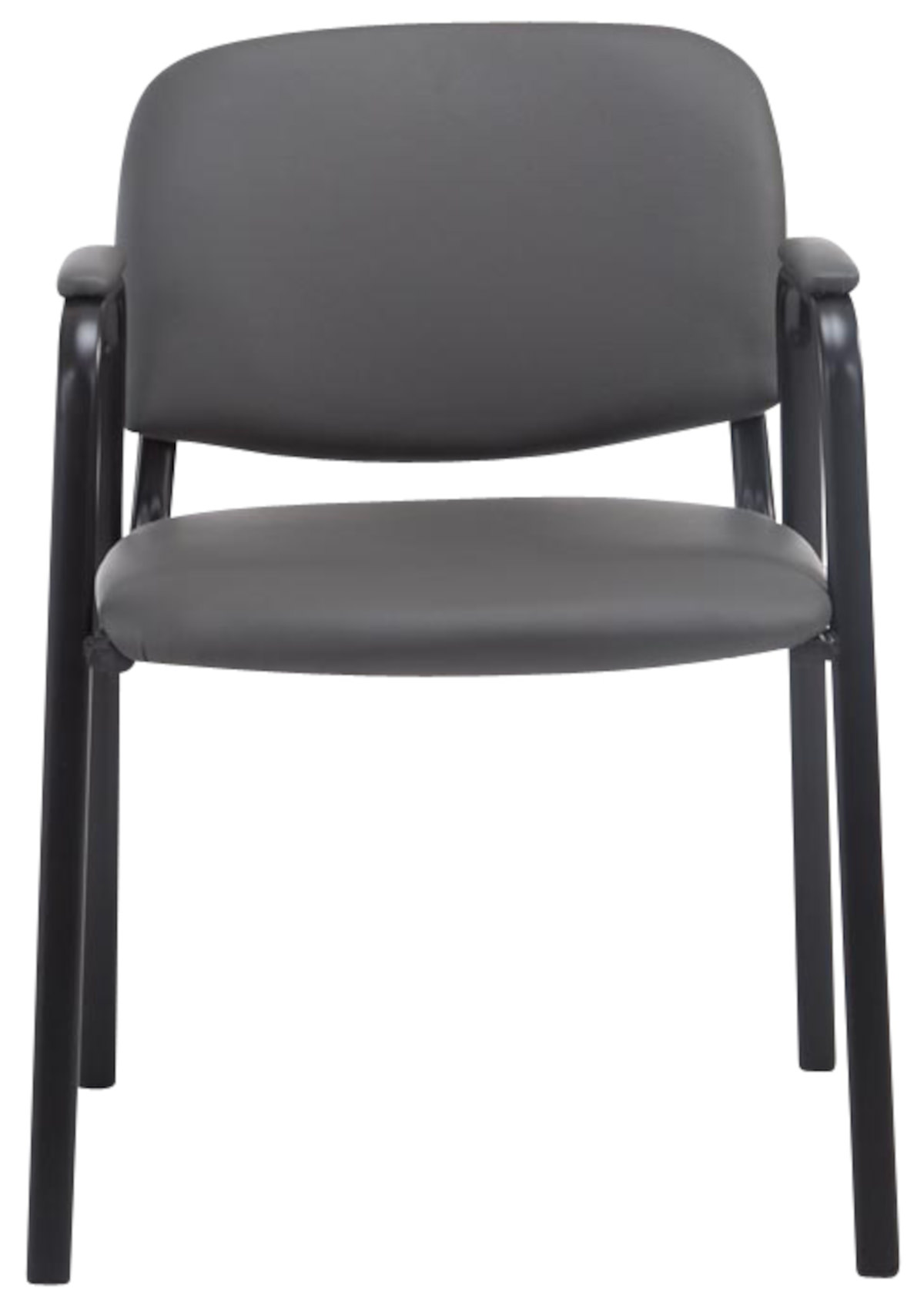 Lot de 4 chaises empilables Ken Pro en simili cuir