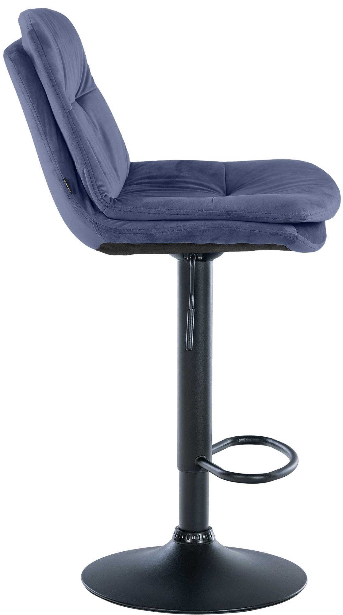 Tabouret de bar Laurel velours