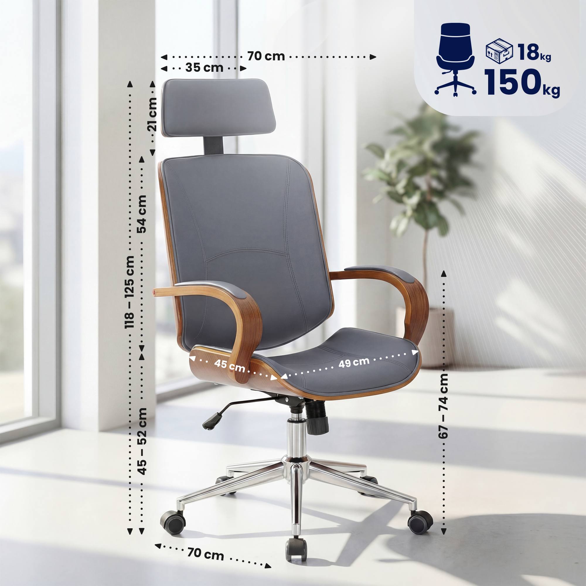 Chaise de bureau Dayton