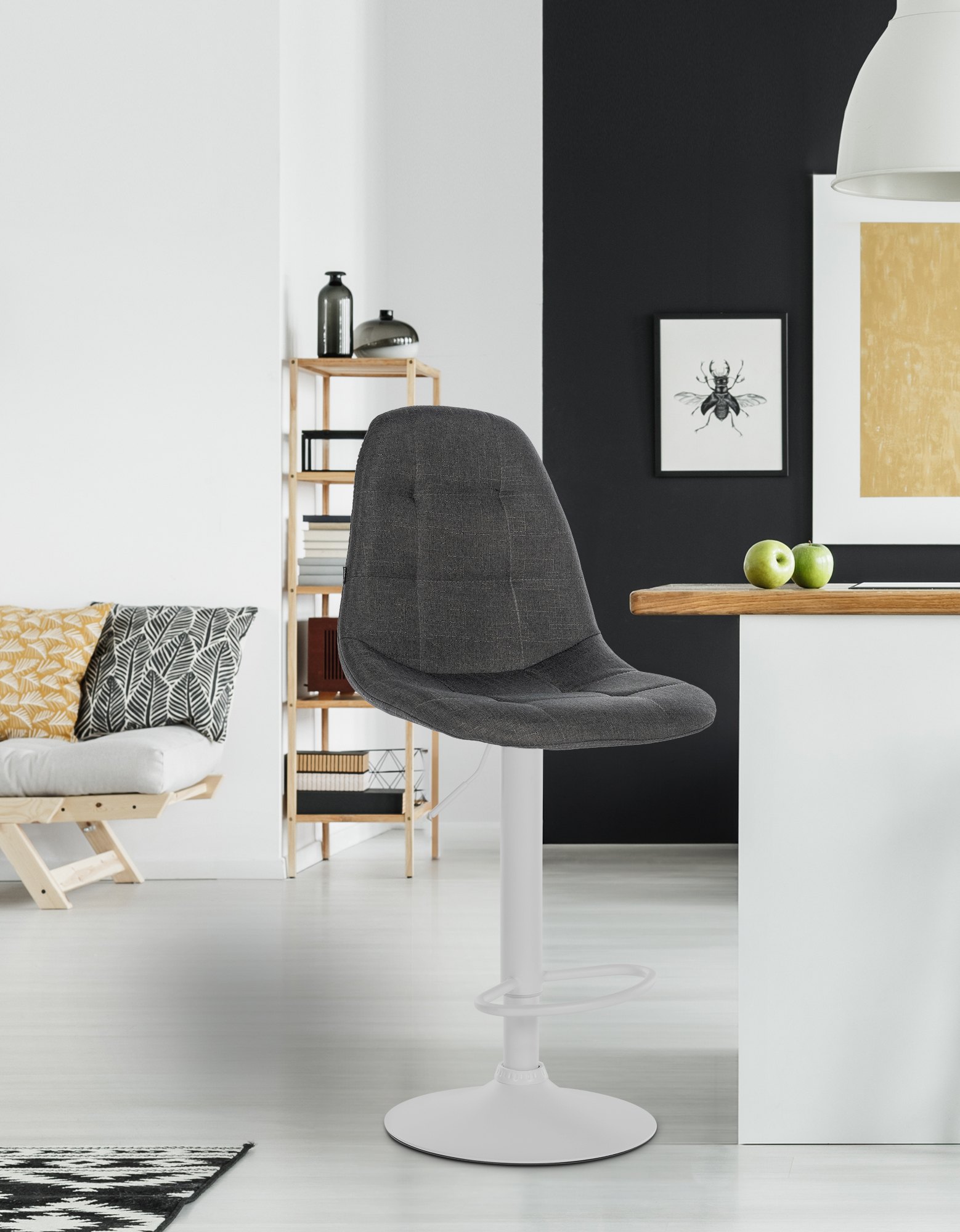 Tabouret de bar Elmore Tissu