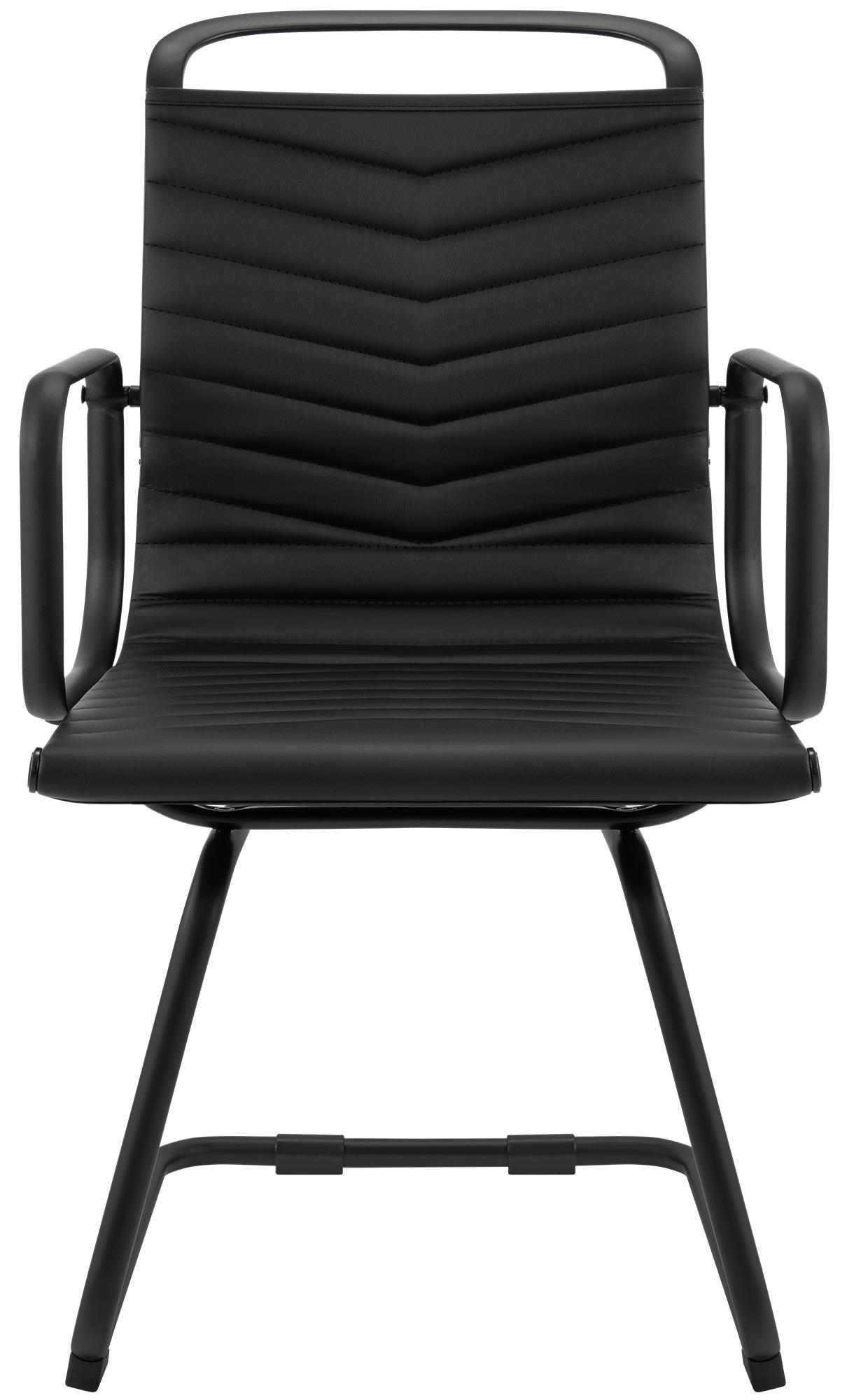 Chaise à piètement luge Tomkin en simili-cuir